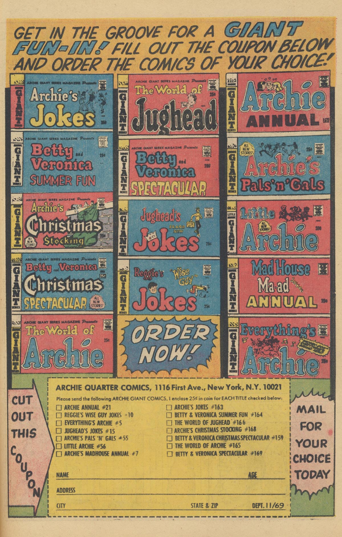 Read online Jughead's Jokes comic -  Issue #15 - 45