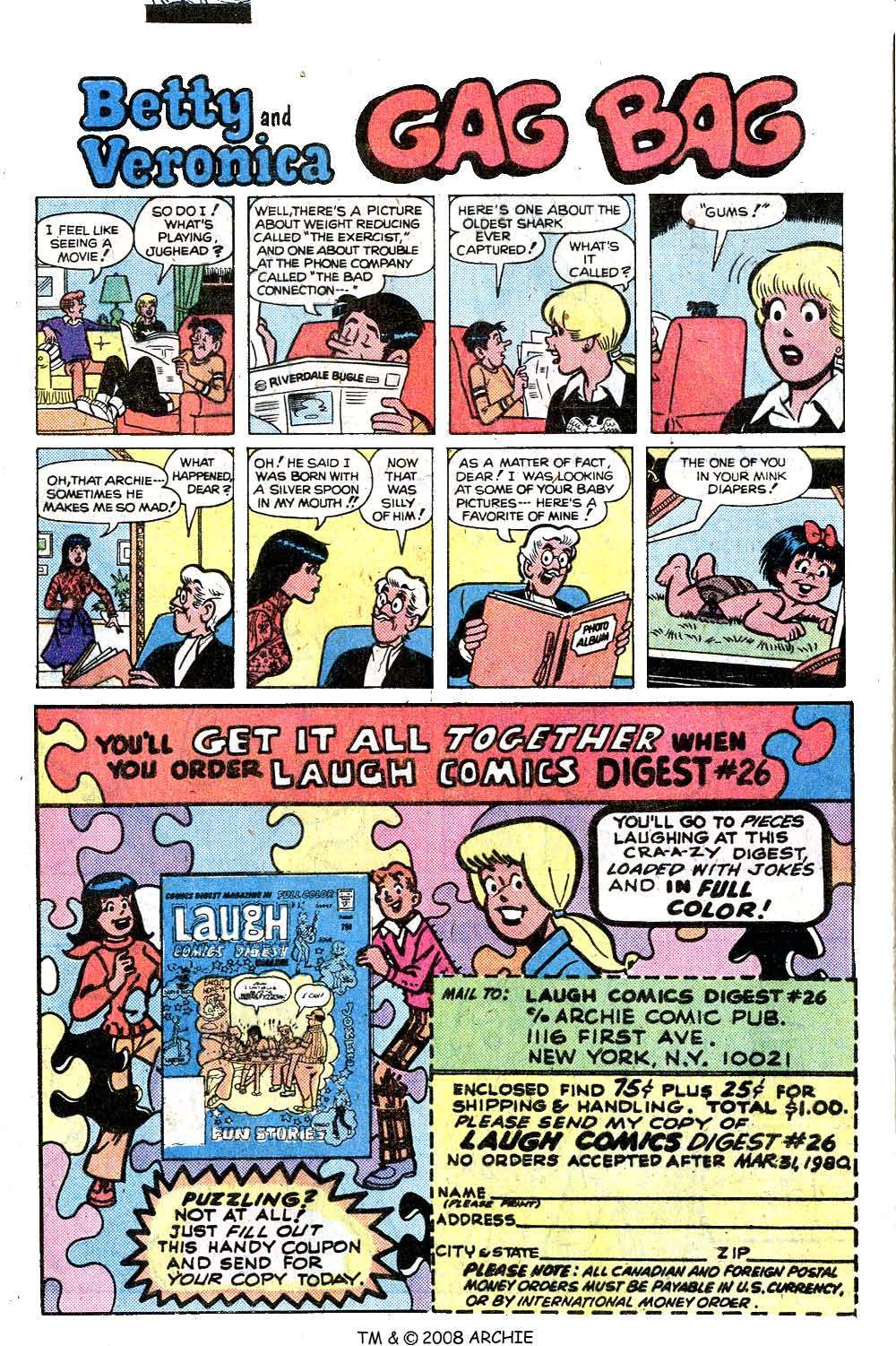 Read online Archie's Girls Betty and Veronica comic -  Issue #288 - 8