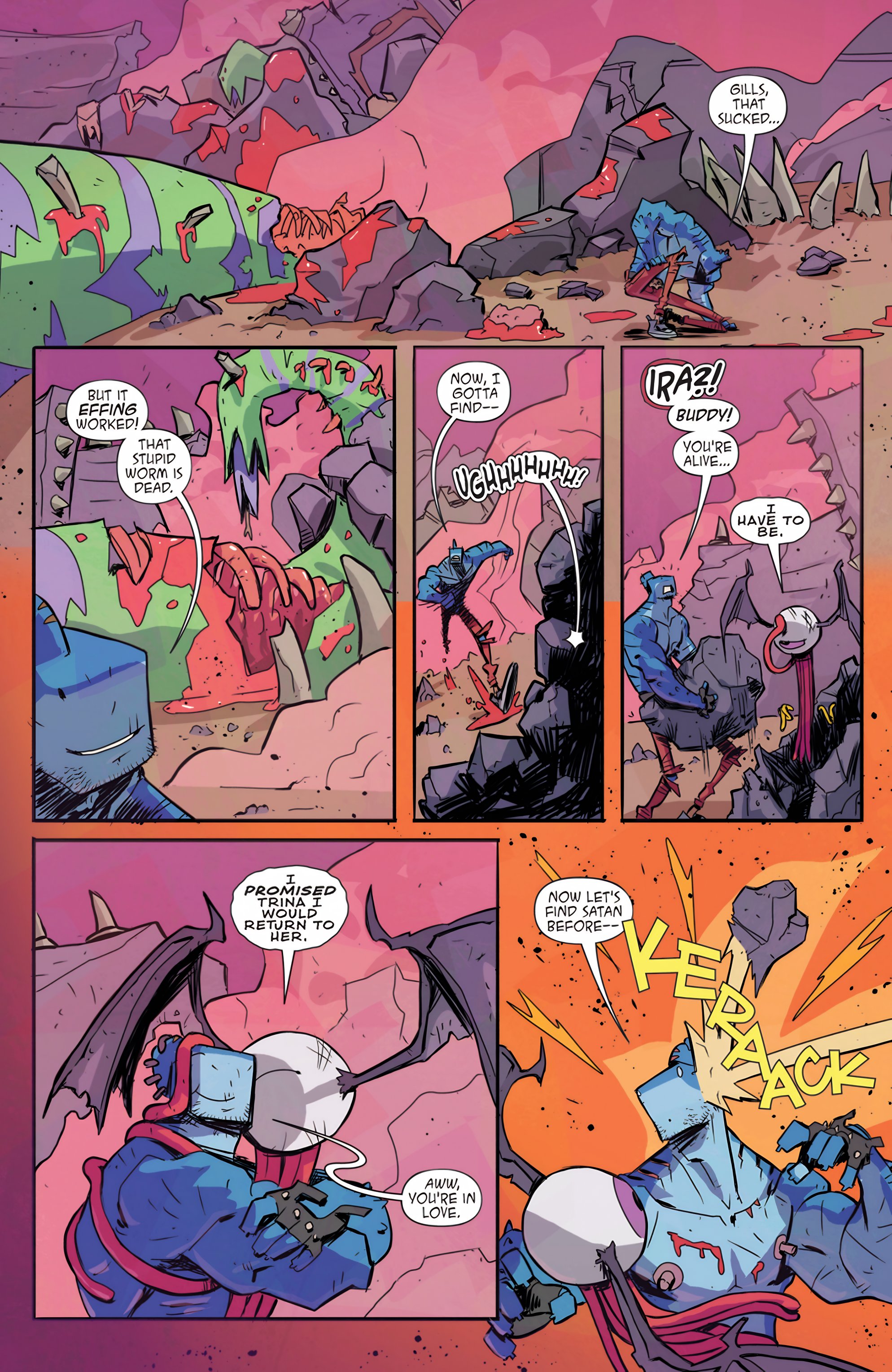 Read online Metalshark Bro: Assault On Hamzig Island comic -  Issue # TPB - 98