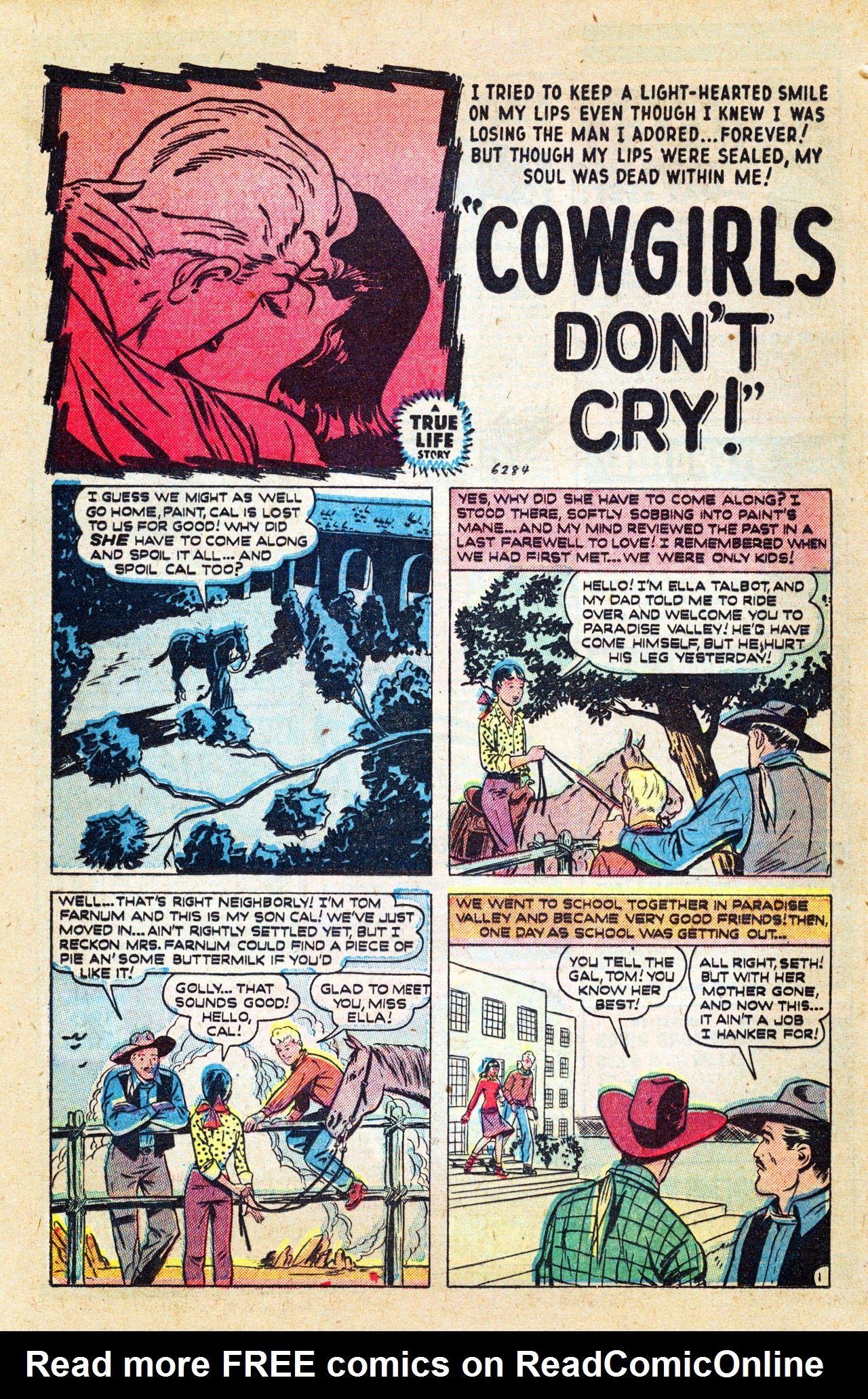 Read online Cowboy Romances comic -  Issue #1 - 34