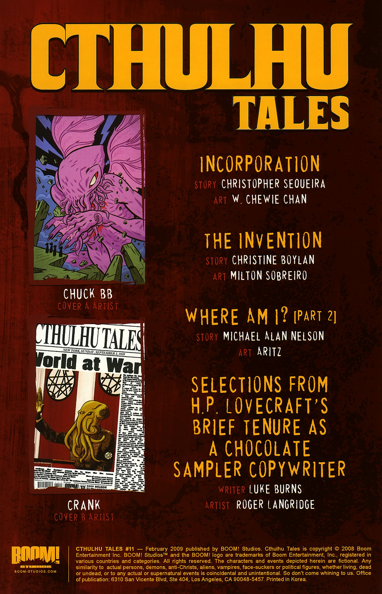 Read online Cthulhu Tales comic -  Issue #11 - 2