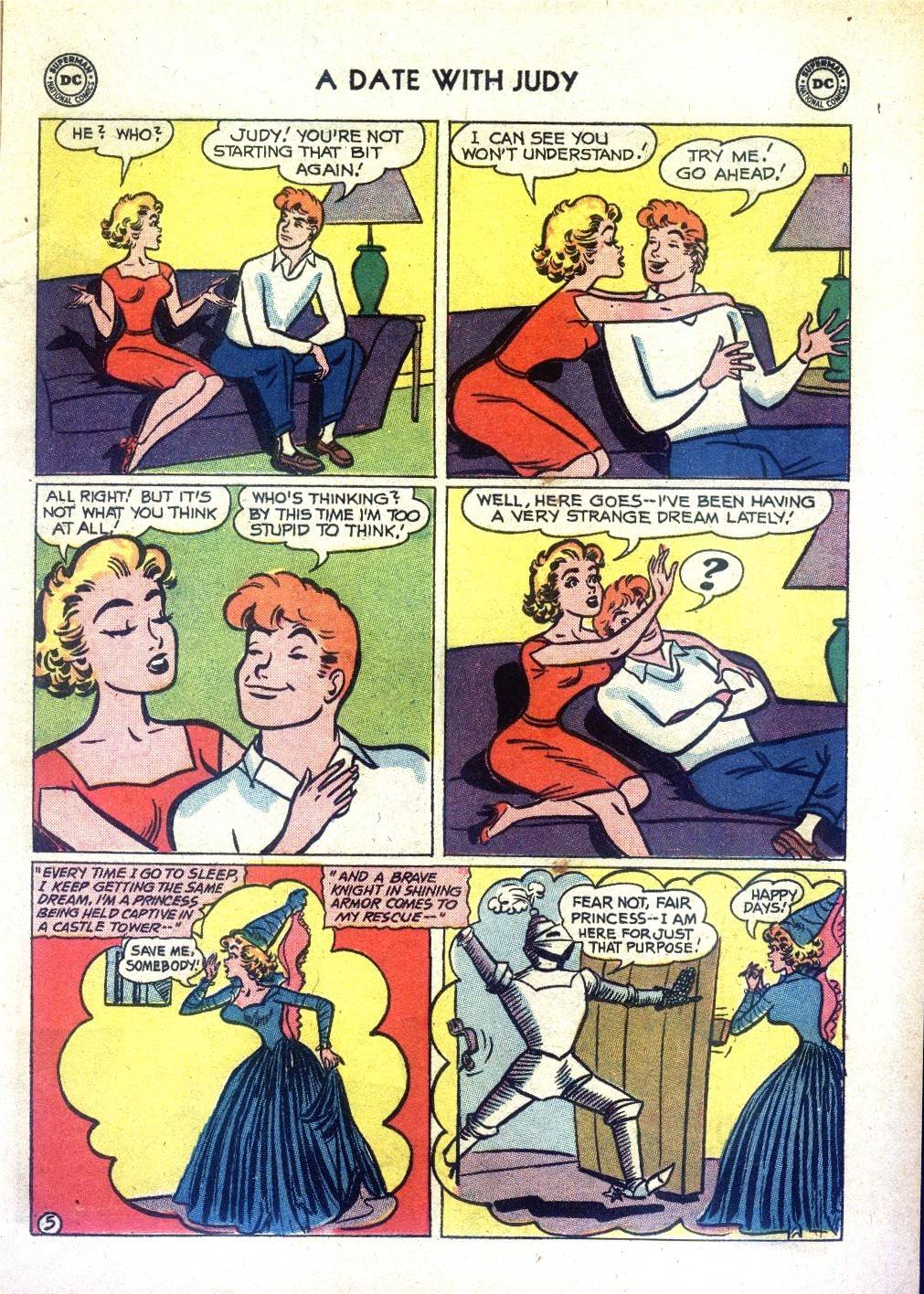 Read online A Date with Judy comic -  Issue #73 - 7