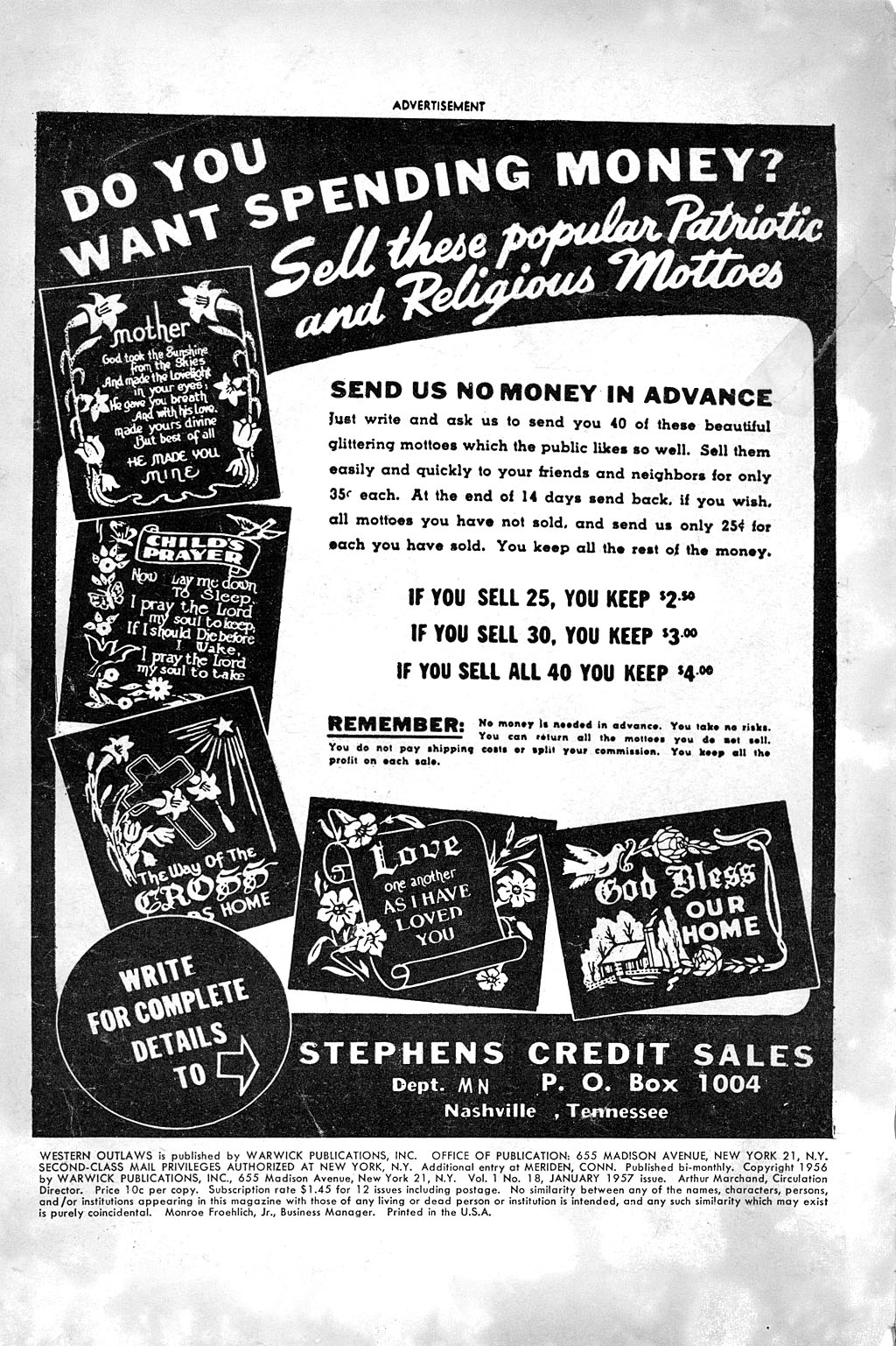 Read online Western Outlaws (1954) comic -  Issue #18 - 2