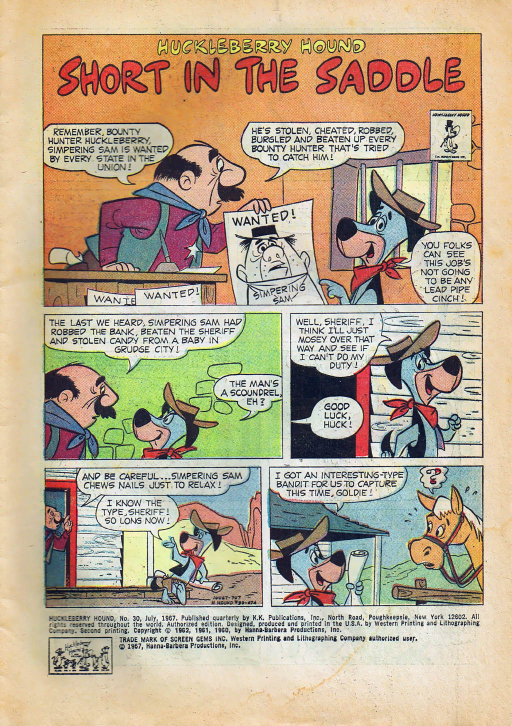 Read online Huckleberry Hound (1960) comic -  Issue #30 - 3