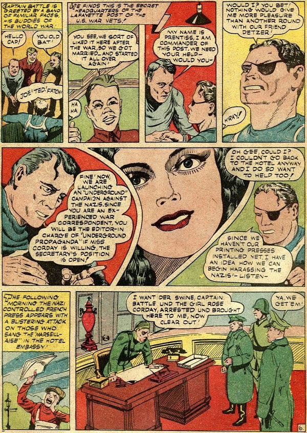 Read online Captain Battle Comics comic -  Issue #5 - 7