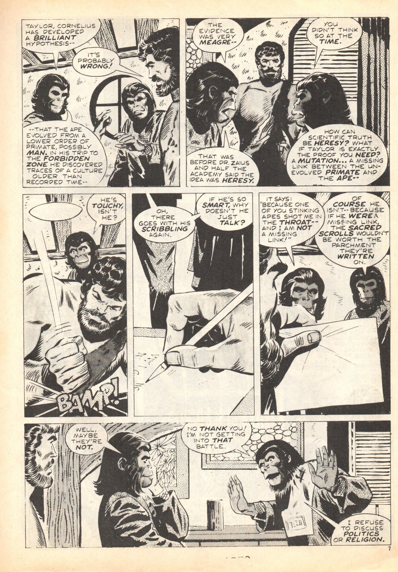 Read online Planet of the Apes (1974) comic -  Issue #4 - 7