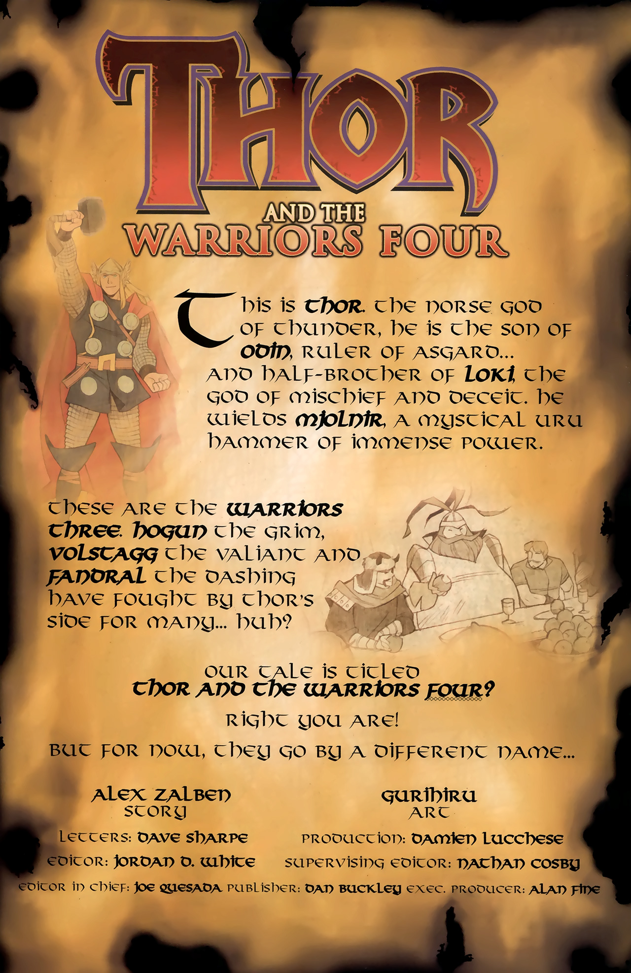 Read online Thor and the Warriors Four comic -  Issue #1 - 2