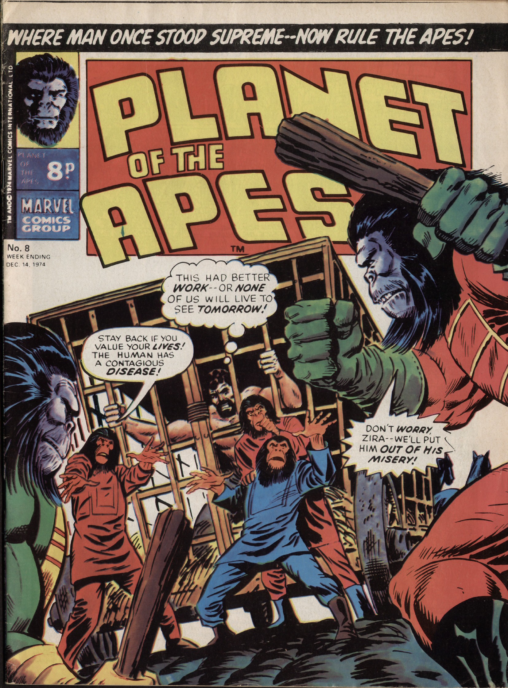 Read online Planet of the Apes (1974) comic -  Issue #8 - 1