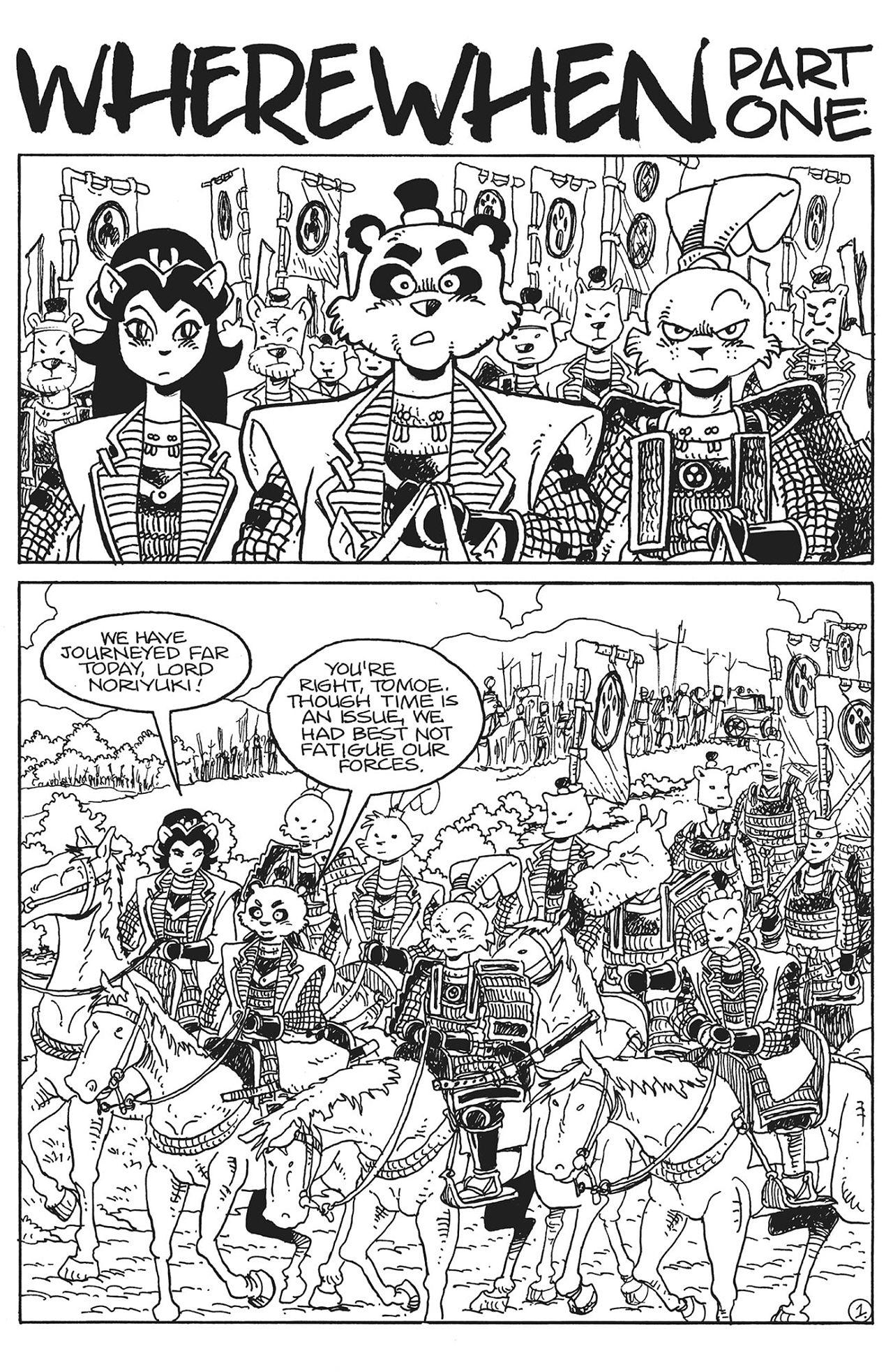 Read online Teenage Mutant Ninja Turtles/Usagi Yojimbo: WhereWhen #1: Director’s Cut comic -  Issue #1: Director’s Cut Full - 3