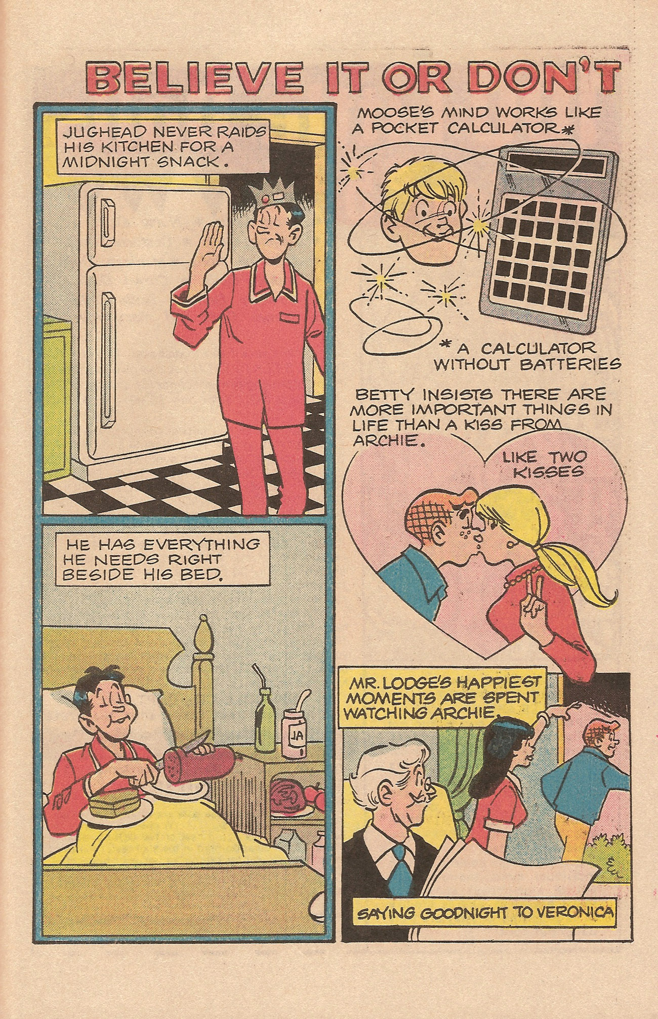 Read online Jughead's Jokes comic -  Issue #76 - 27