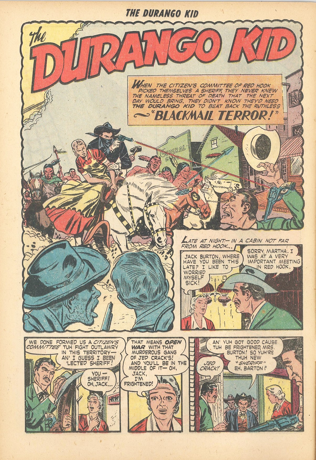 Read online Charles Starrett as The Durango Kid comic -  Issue #10 - 12