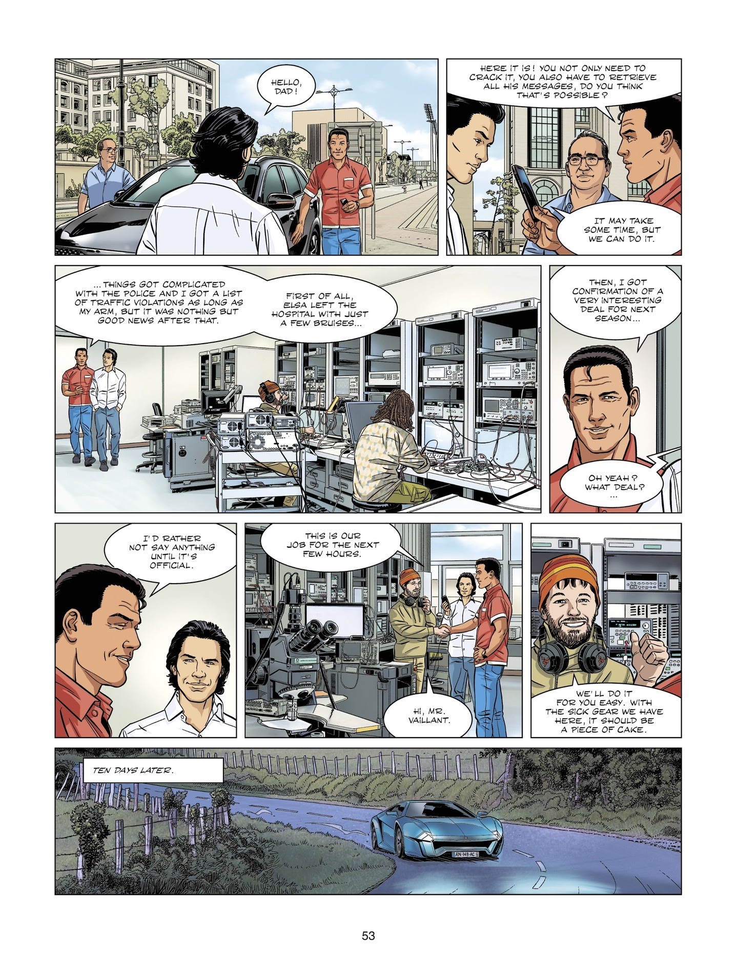 Read online Michel Vaillant comic -  Issue #7 - 53