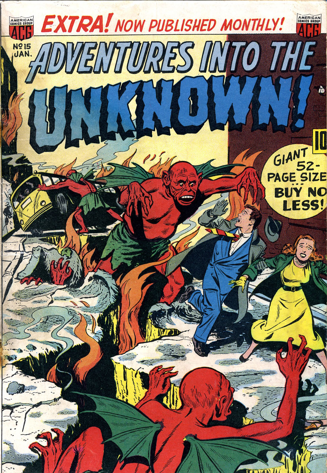 Read online Adventures Into The Unknown comic -  Issue #15 - 1