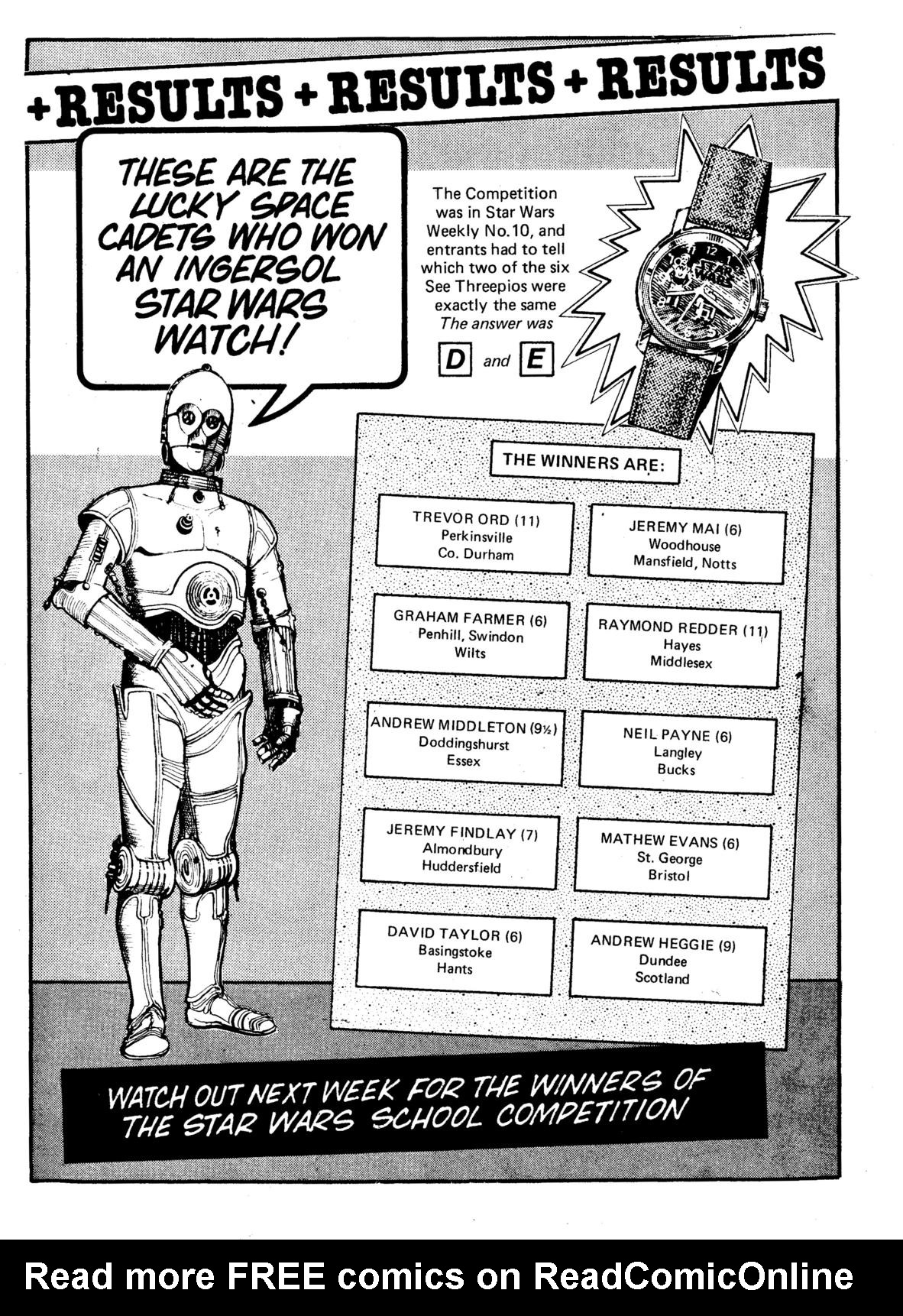 Read online Star Wars Weekly comic -  Issue #21 - 12