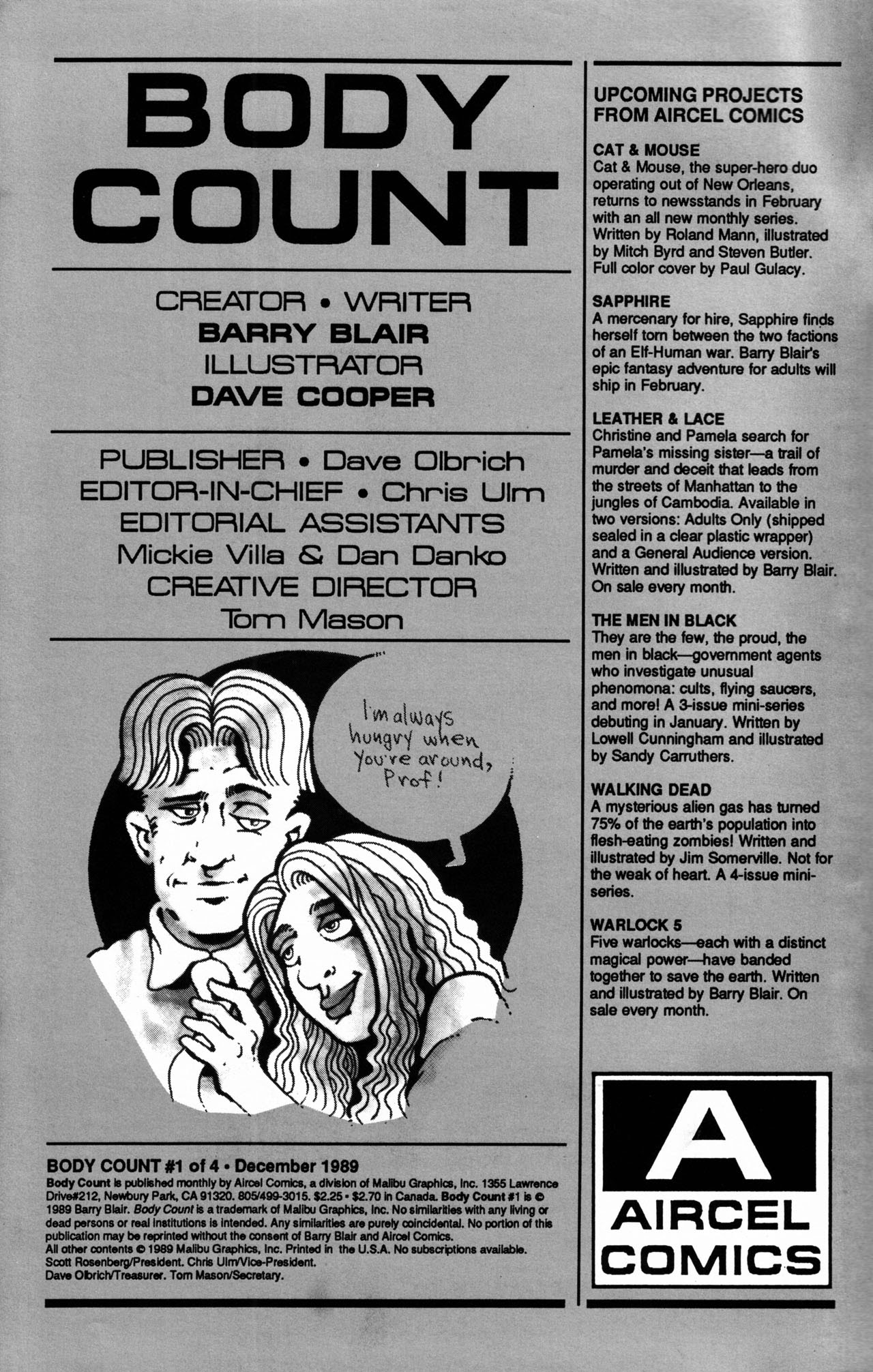 Read online Body Count (1989) comic -  Issue #1 - 3