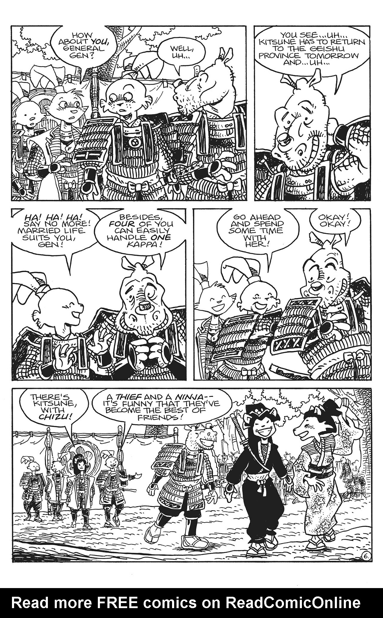Read online Teenage Mutant Ninja Turtles/Usagi Yojimbo: WhereWhen #1: Director’s Cut comic -  Issue #1: Director’s Cut Full - 7