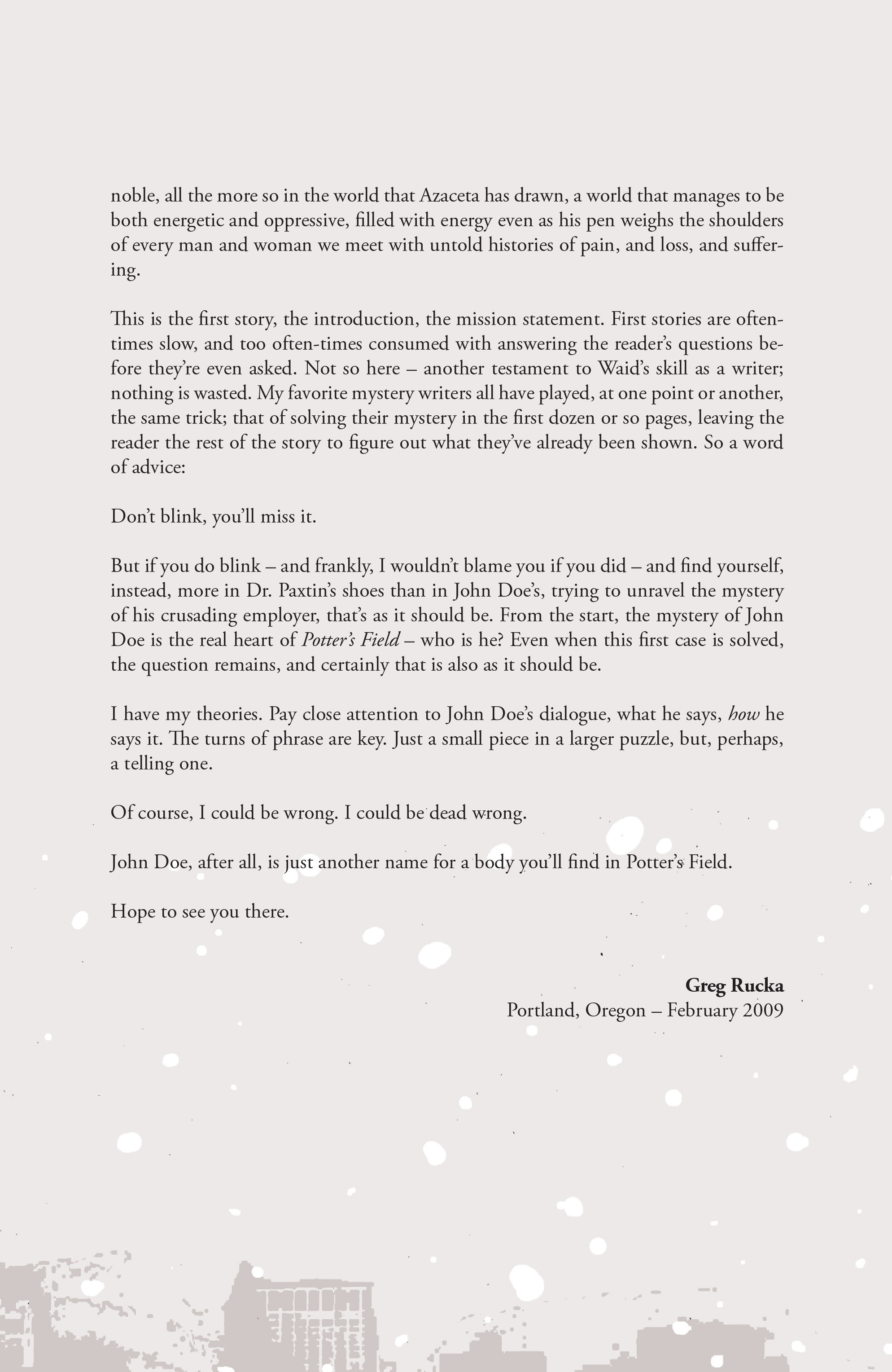 Read online Potter's Field comic -  Issue # _TPB - 5