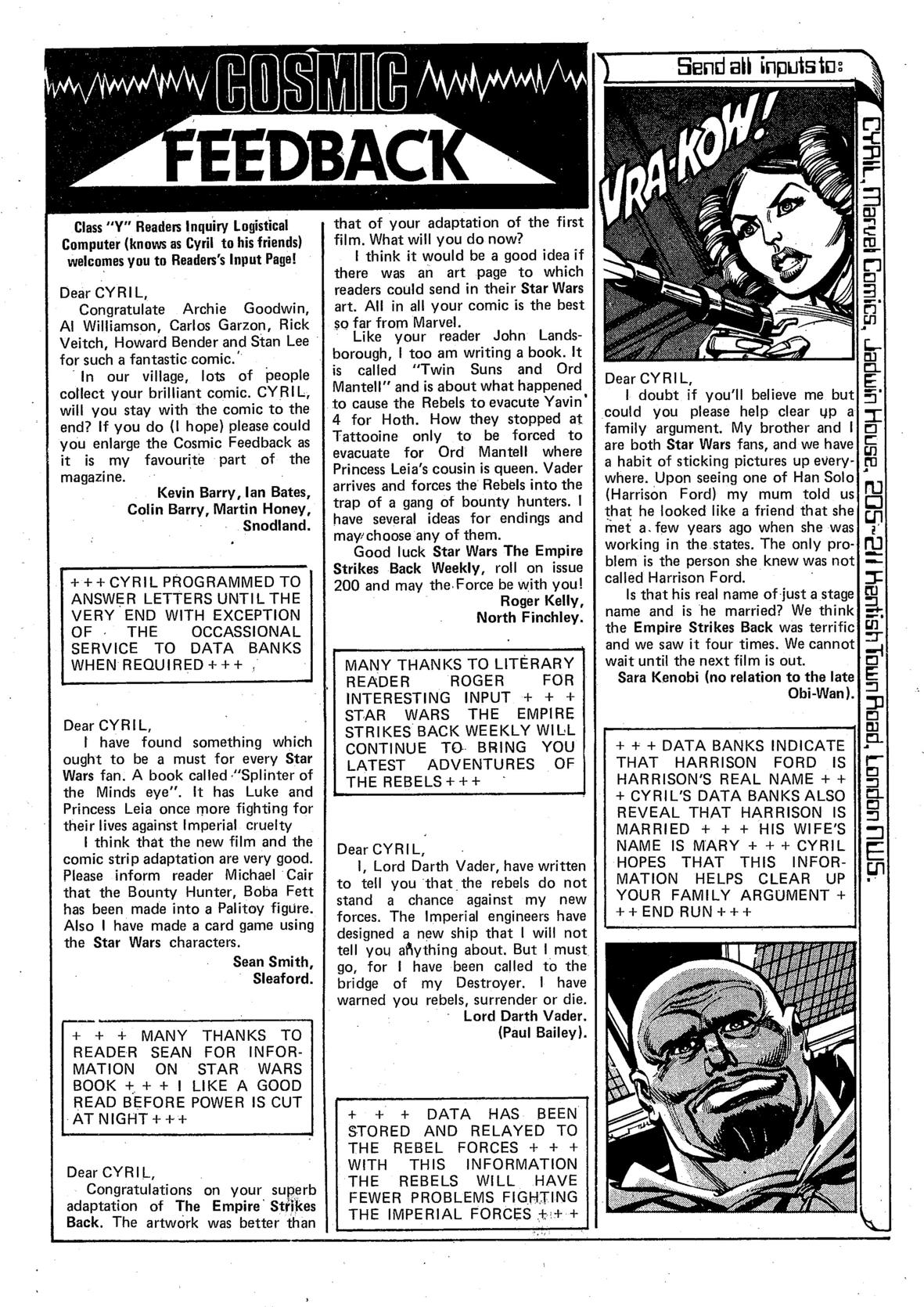 Read online Star Wars Weekly comic -  Issue #138 - 15