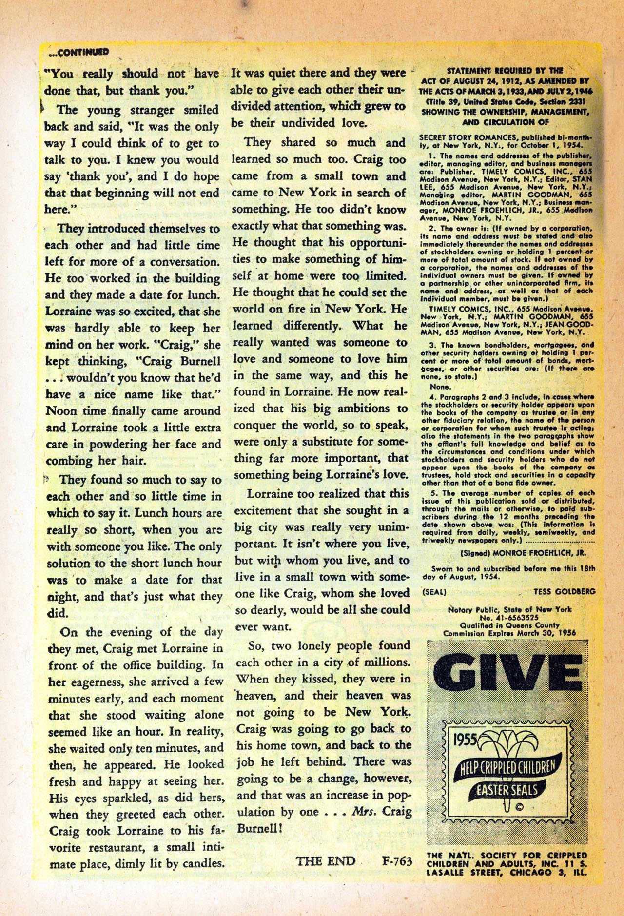 Read online Secret Story Romances comic -  Issue #13 - 26