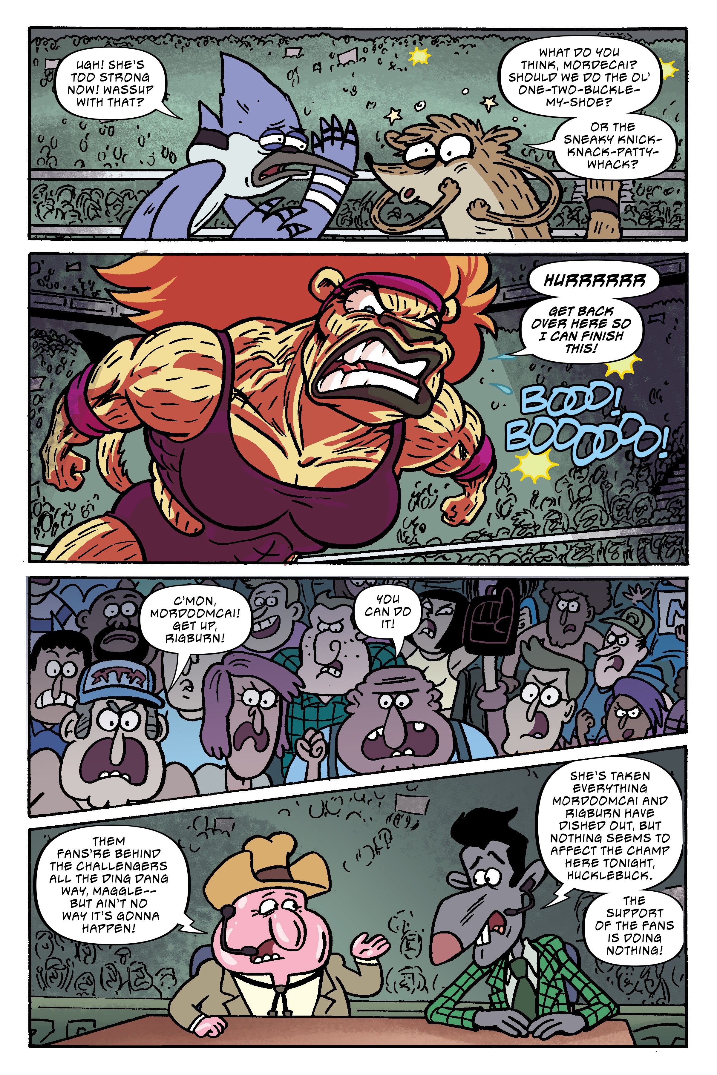 Read online Regular Show: Wrasslesplosion comic -  Issue # TPB - 86