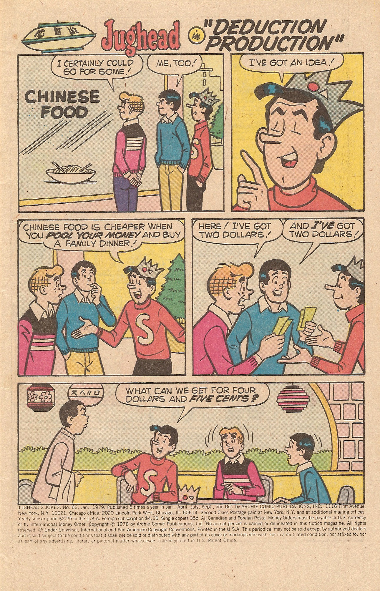 Read online Jughead's Jokes comic -  Issue #62 - 3