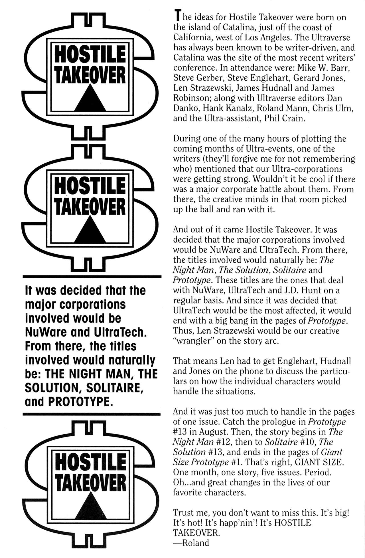 Read online Hostile Takeover Ashcan comic -  Issue # Full - 14