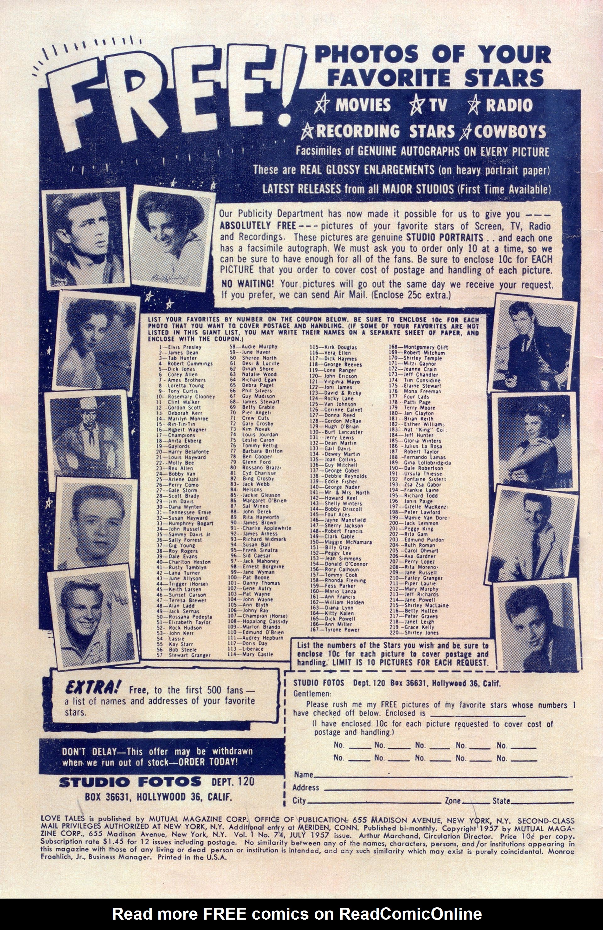 Read online Love Tales comic -  Issue #74 - 2