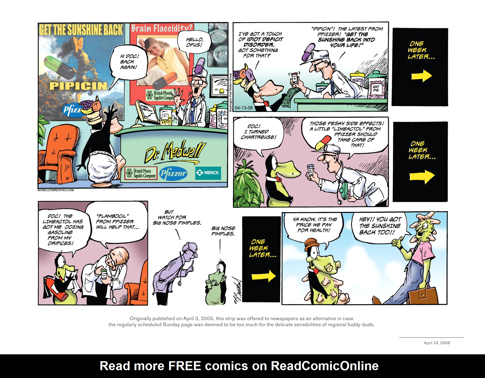 Read online Opus Complete Sunday Strips From 2003-2008 comic -  Issue # TPB (Part 3) - 39