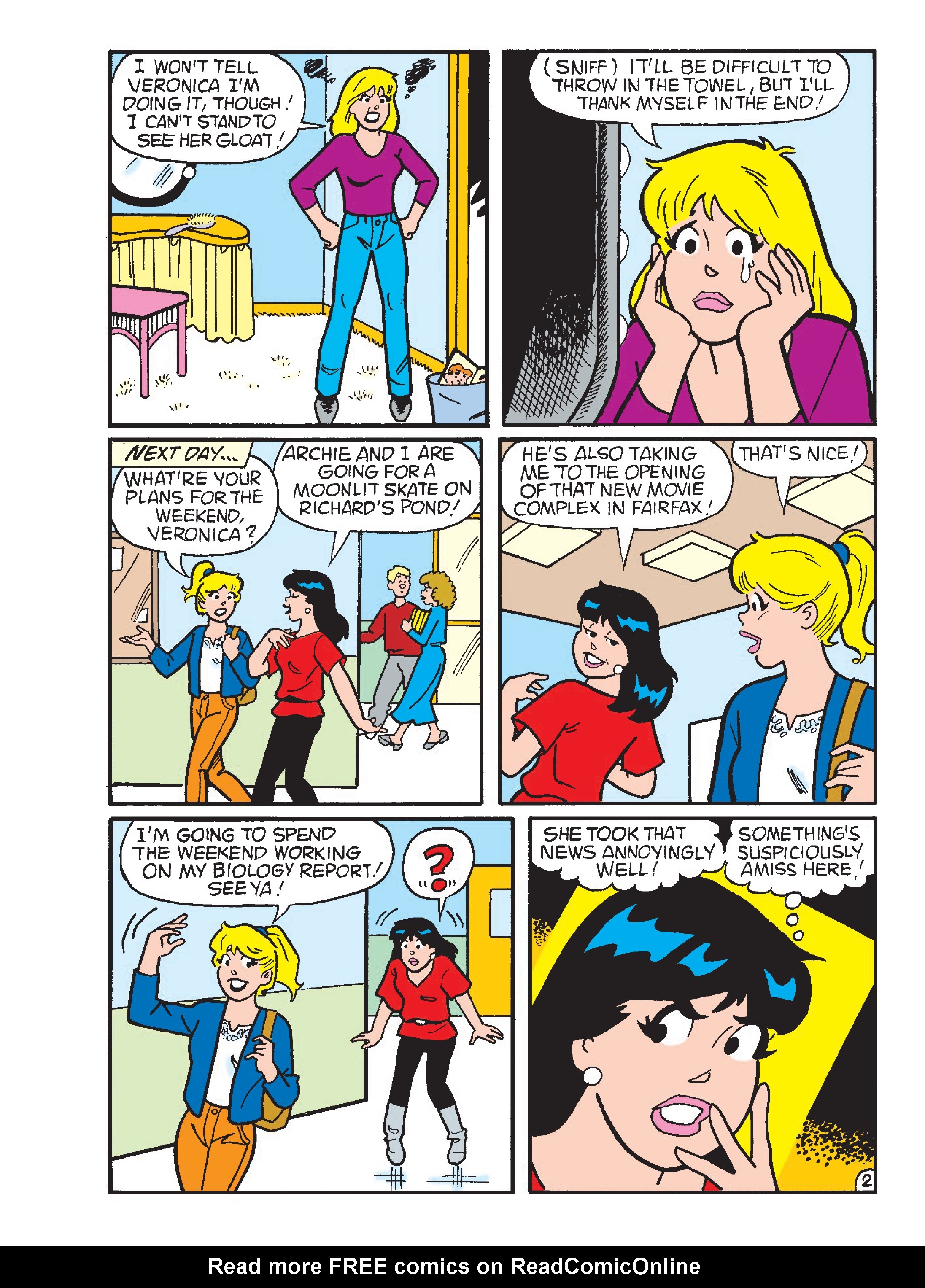 Read online Betty & Veronica Friends Double Digest comic -  Issue #261 - 154