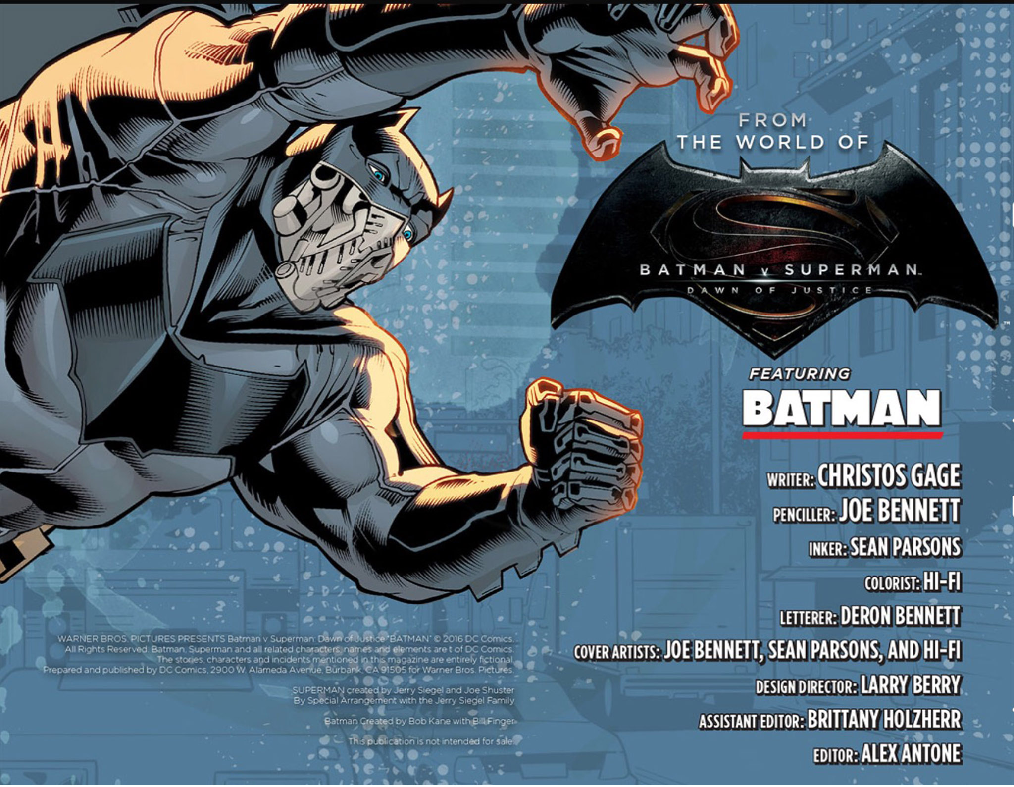 Read online Warner Bros. Pictures Presents Batman v Superman: Dawn of Justice comic -  Issue #1 - 2