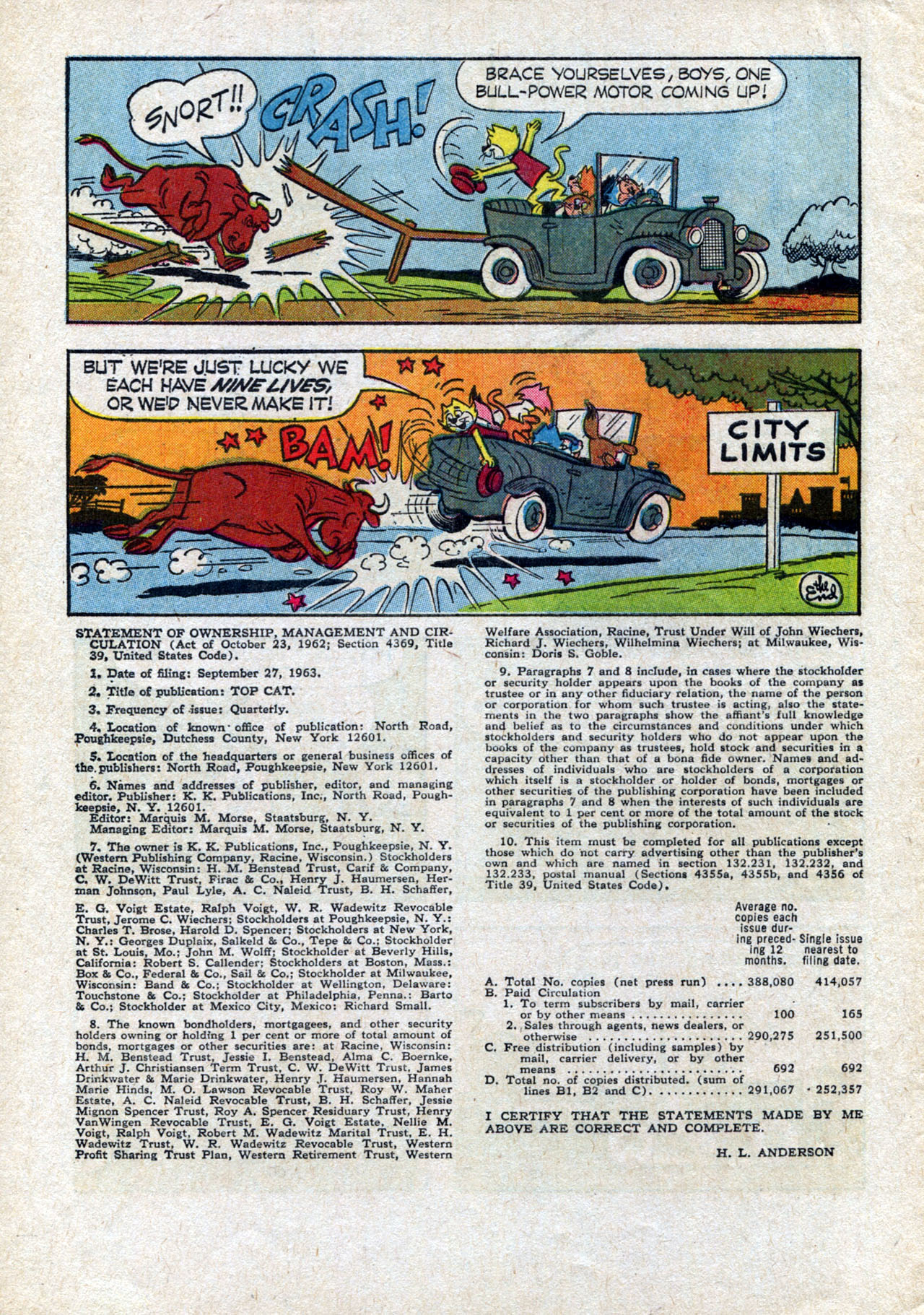 Read online Top Cat (1962) comic -  Issue #10 - 34