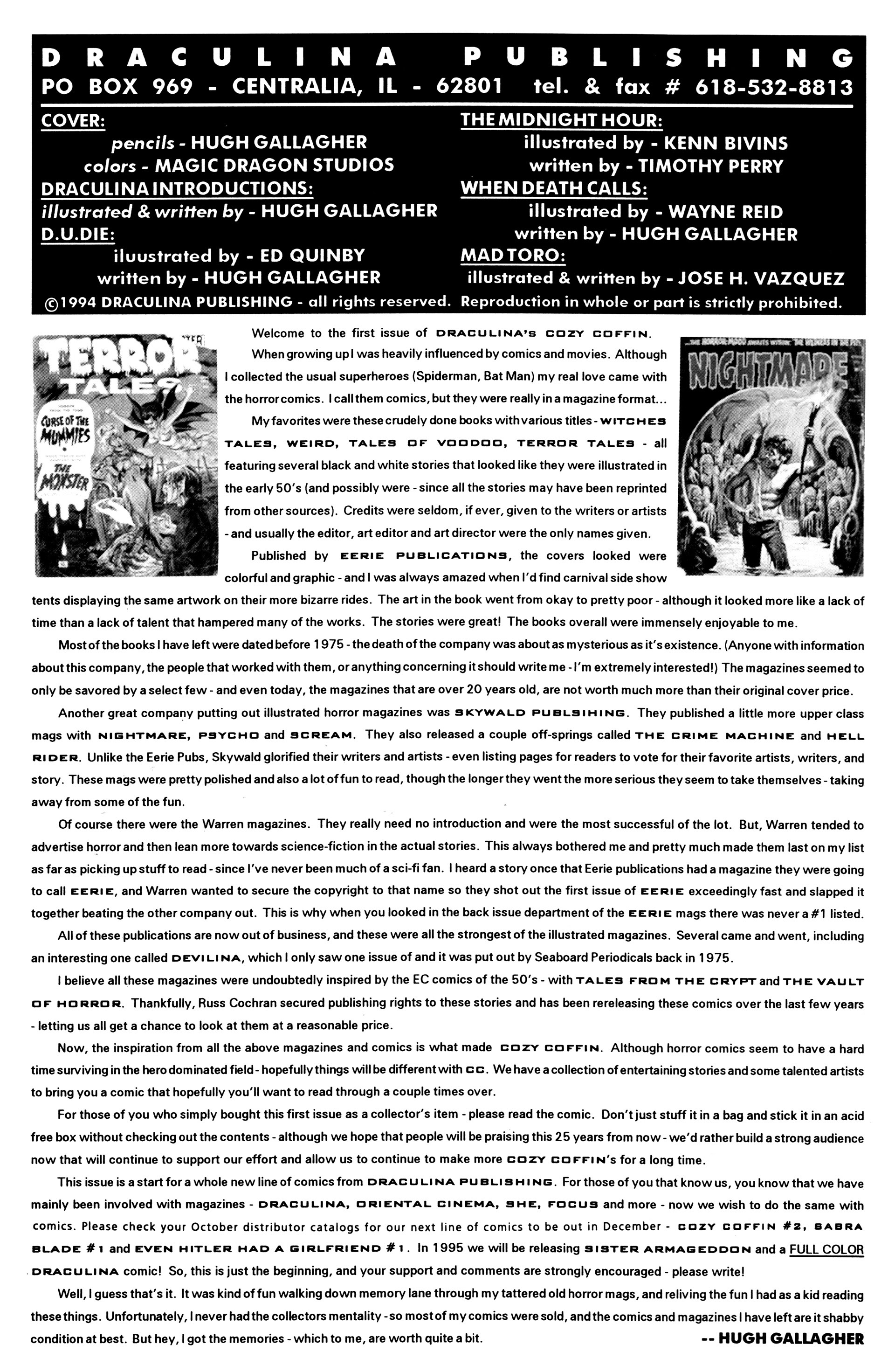 Read online Draculina's Cozy Coffin comic -  Issue #1 - 2