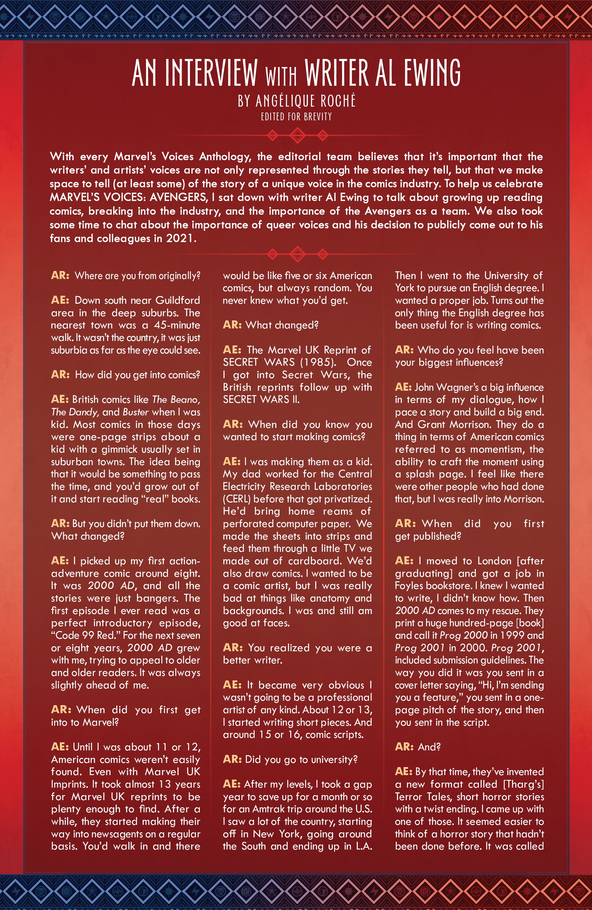 Read online Marvel's Voices: The Avengers comic -  Issue # Full - 37