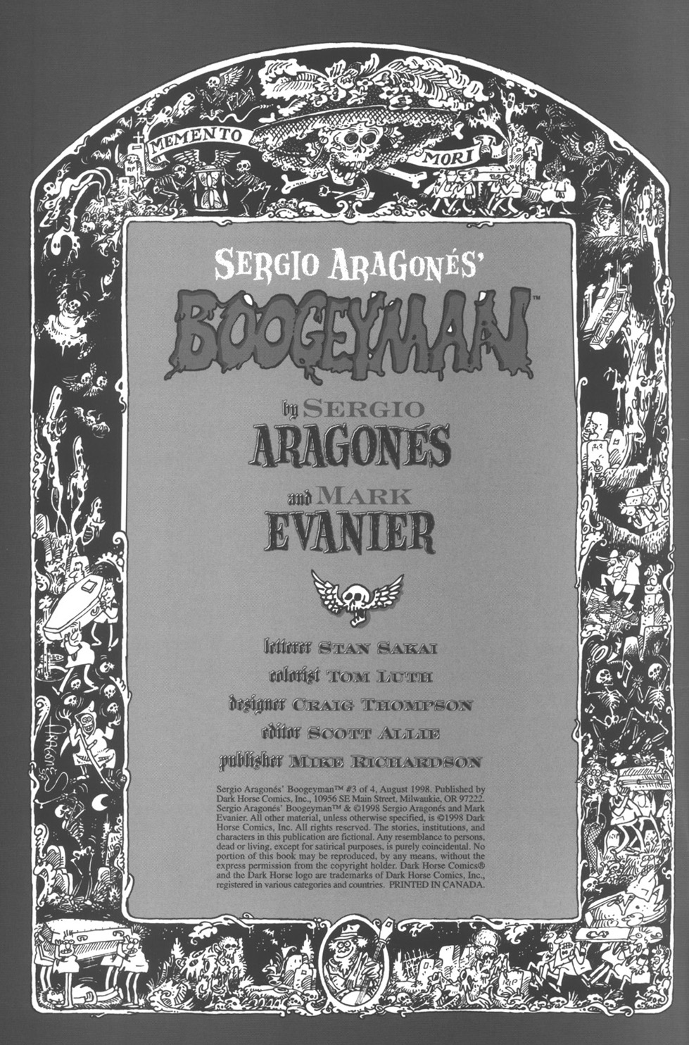Read online Sergio Aragonés Boogeyman comic -  Issue #3 - 2
