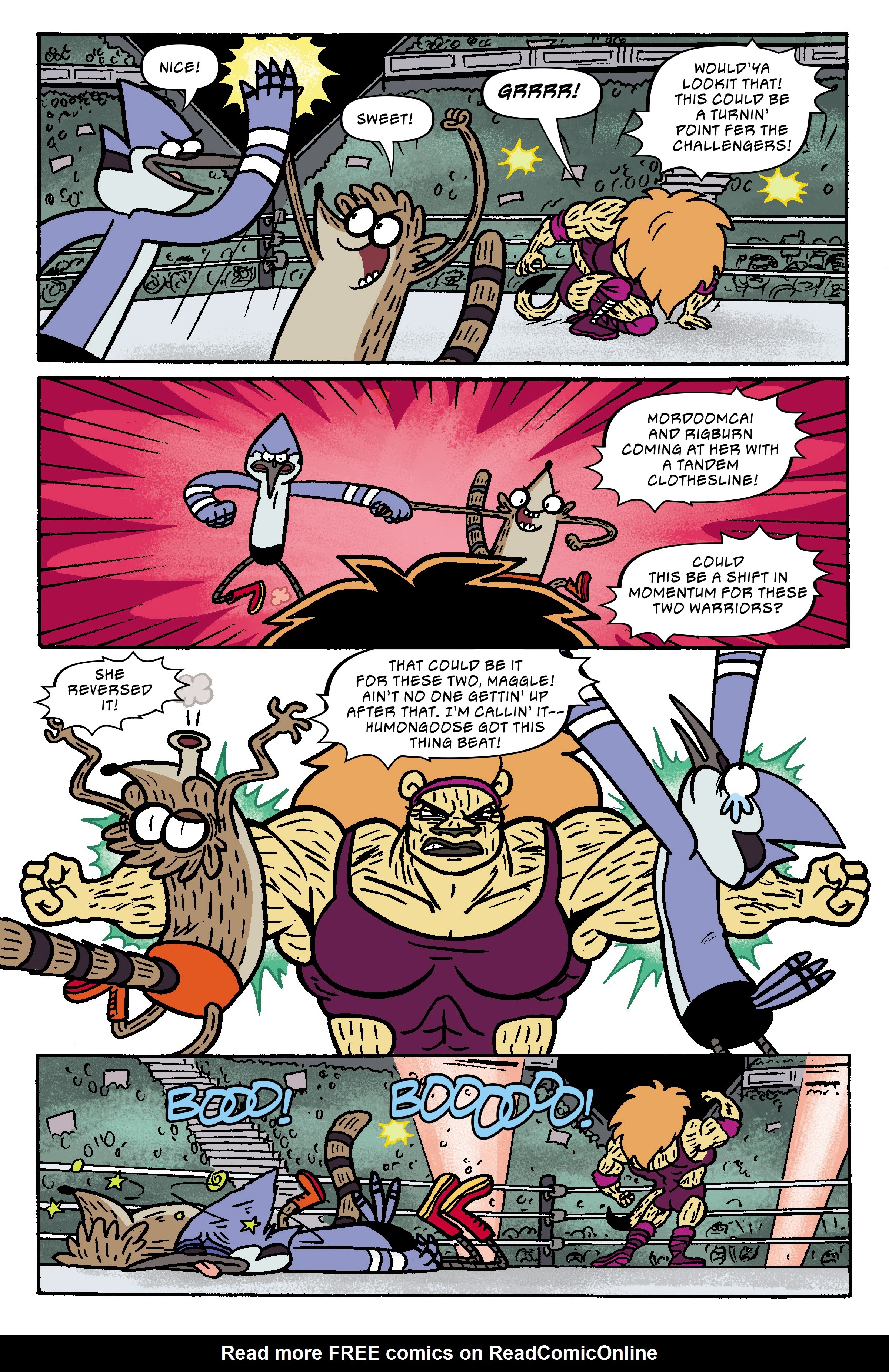 Read online Regular Show: Wrasslesplosion comic -  Issue # TPB - 88