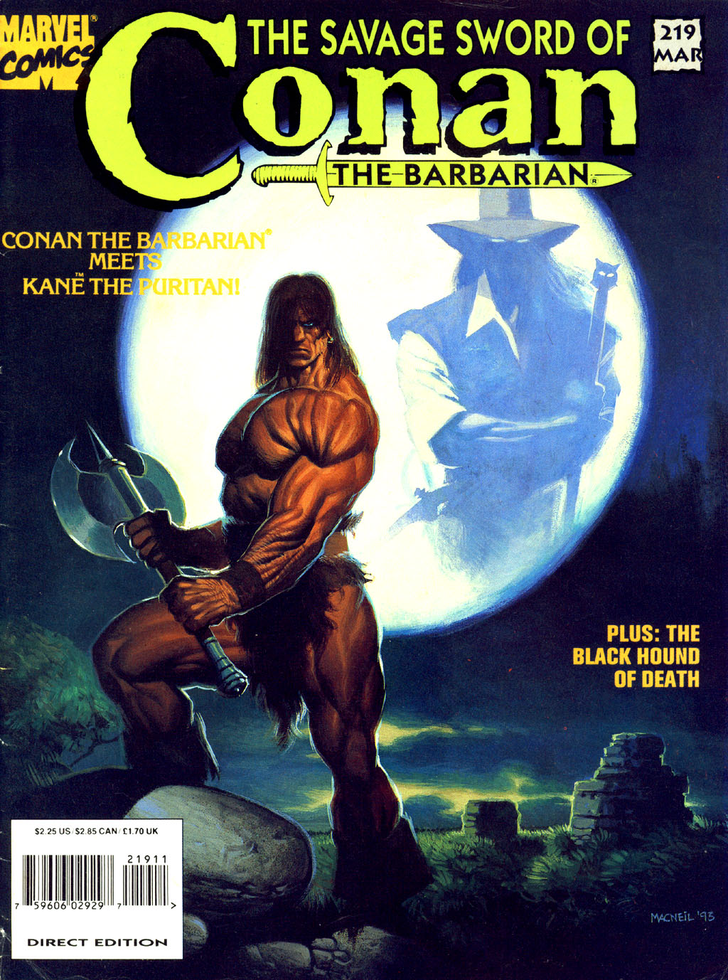 Read online The Savage Sword Of Conan comic -  Issue #219 - 1