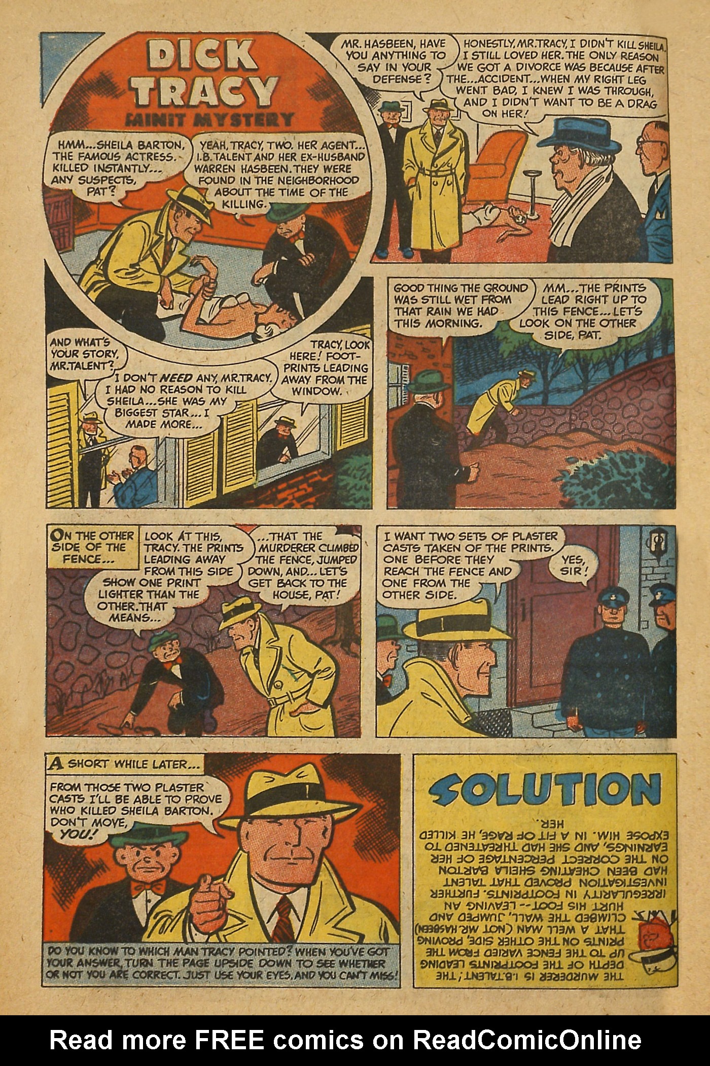 Read online Dick Tracy comic -  Issue #145 - 52