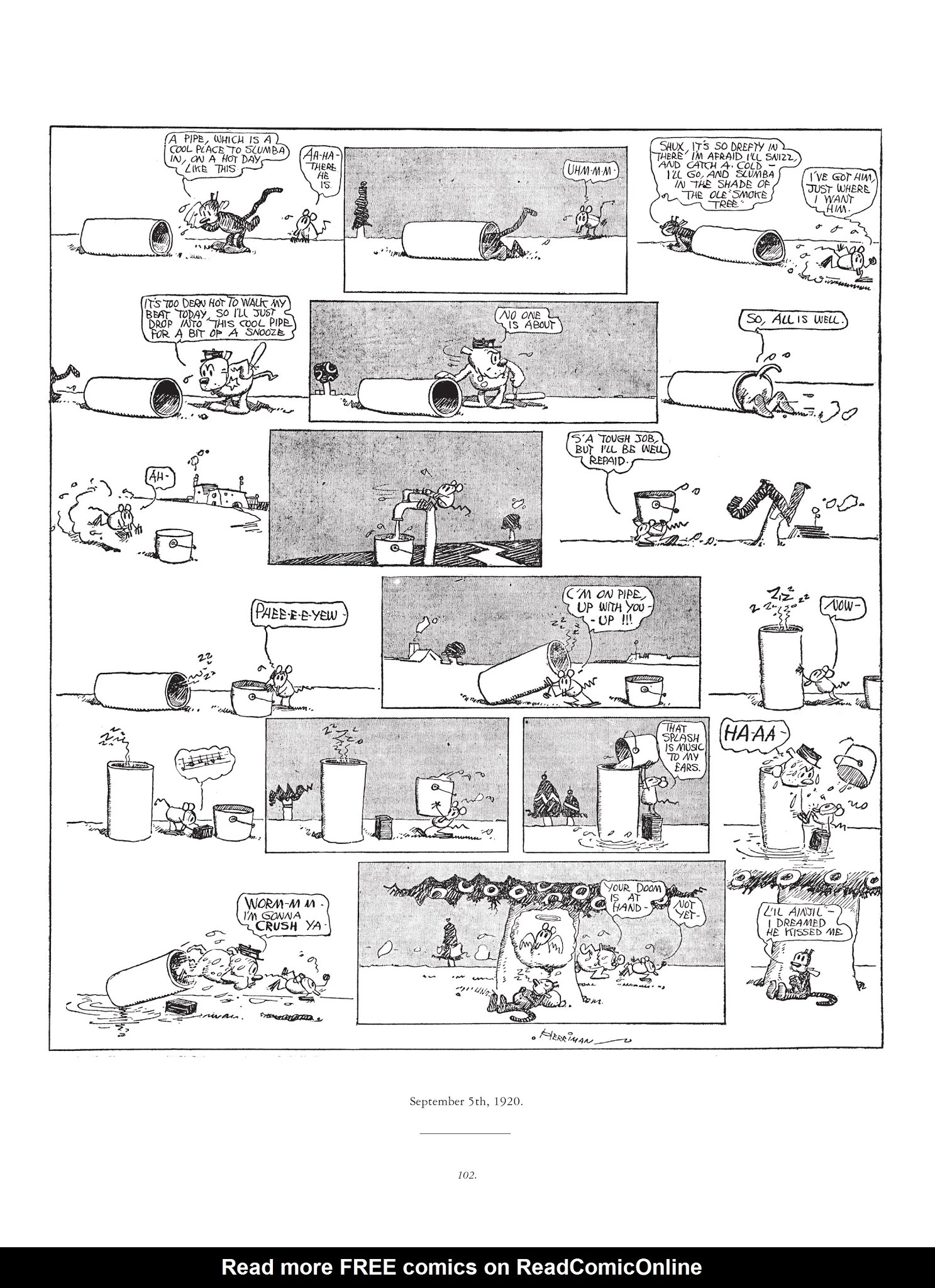 Read online Krazy & Ignatz comic -  Issue # TPB 2 - 102