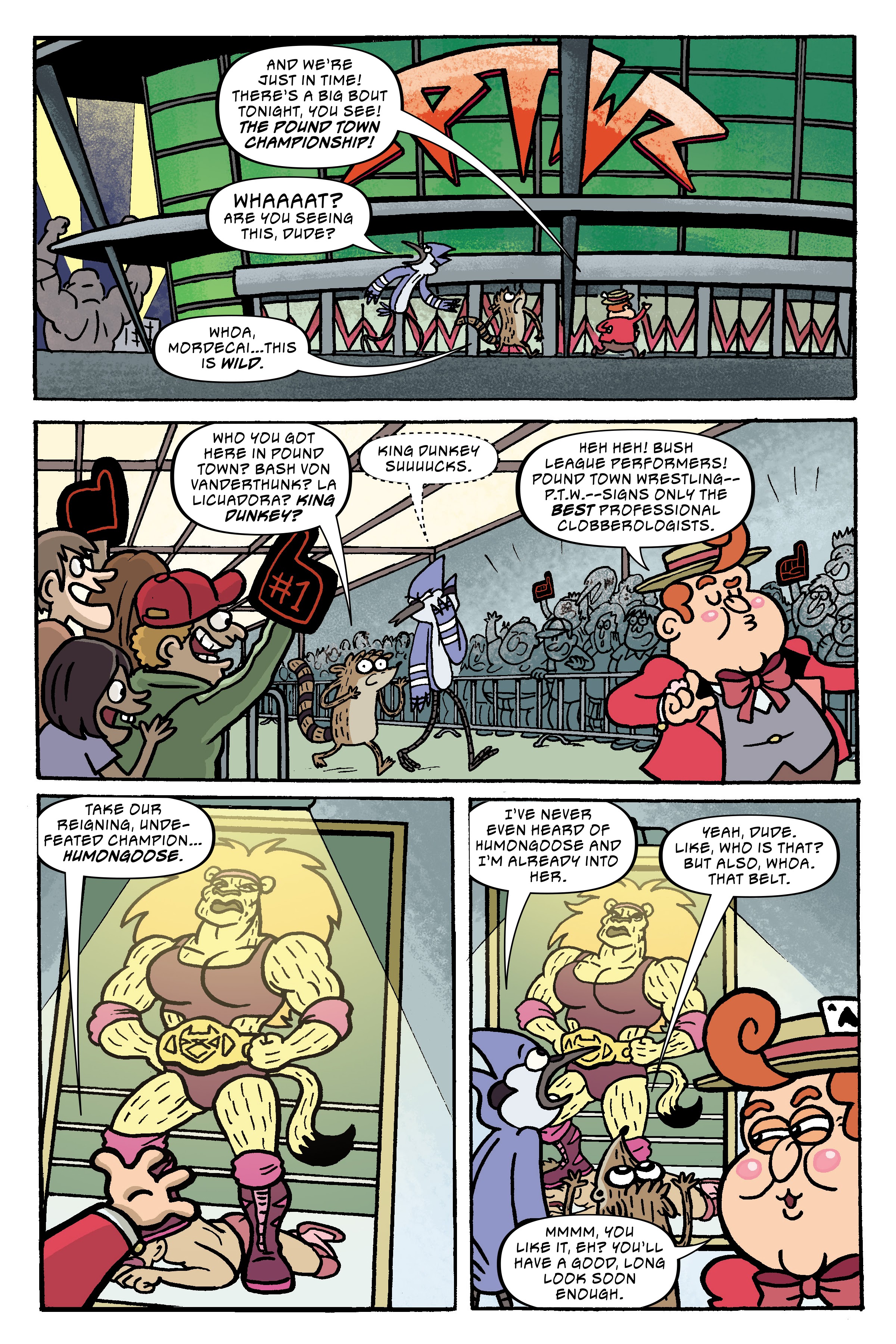 Read online Regular Show: Wrasslesplosion comic -  Issue # TPB - 39