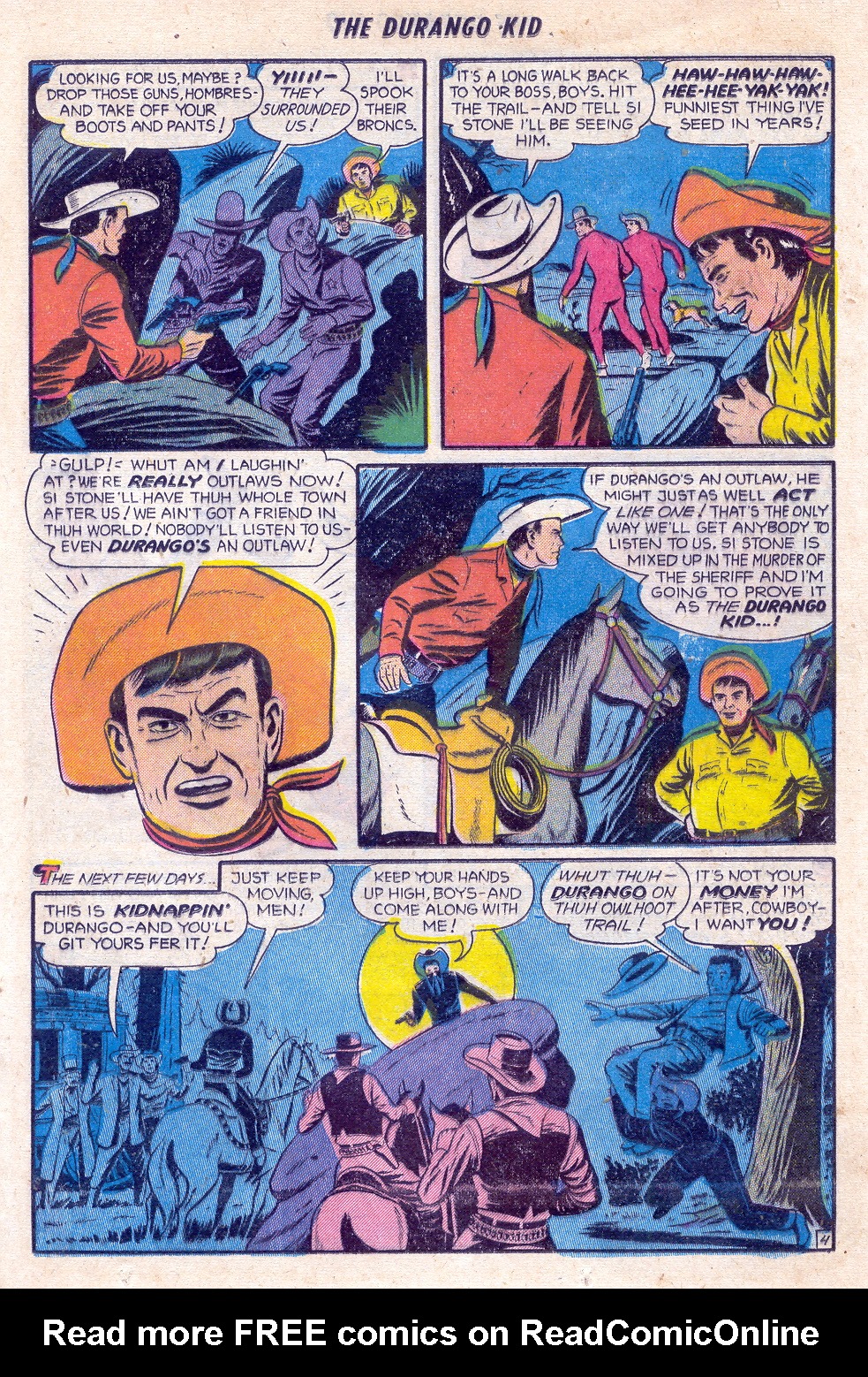 Read online Charles Starrett as The Durango Kid comic -  Issue #25 - 23