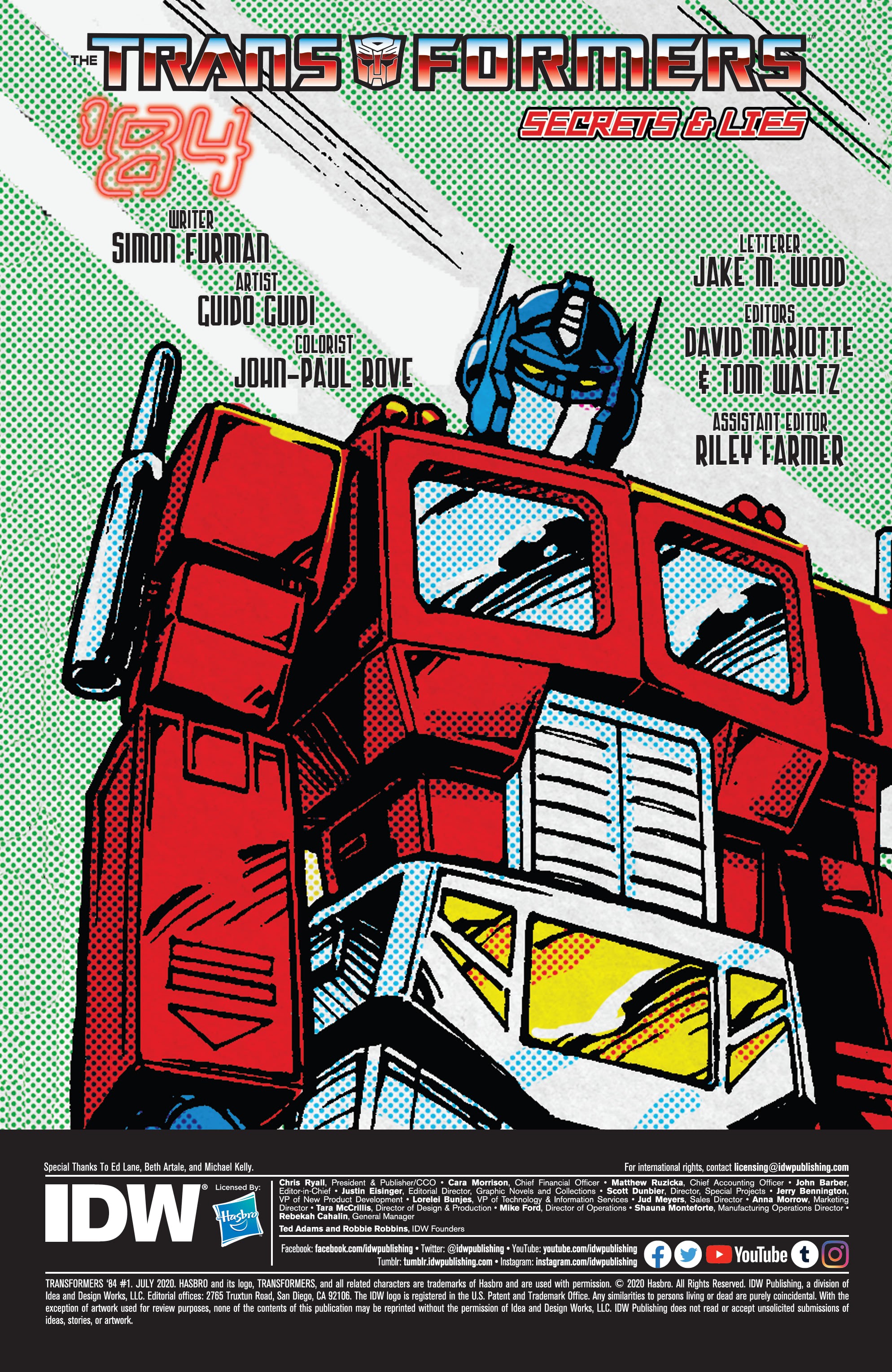 Read online Transformers '84: Secrets and Lies comic -  Issue #1 - 2