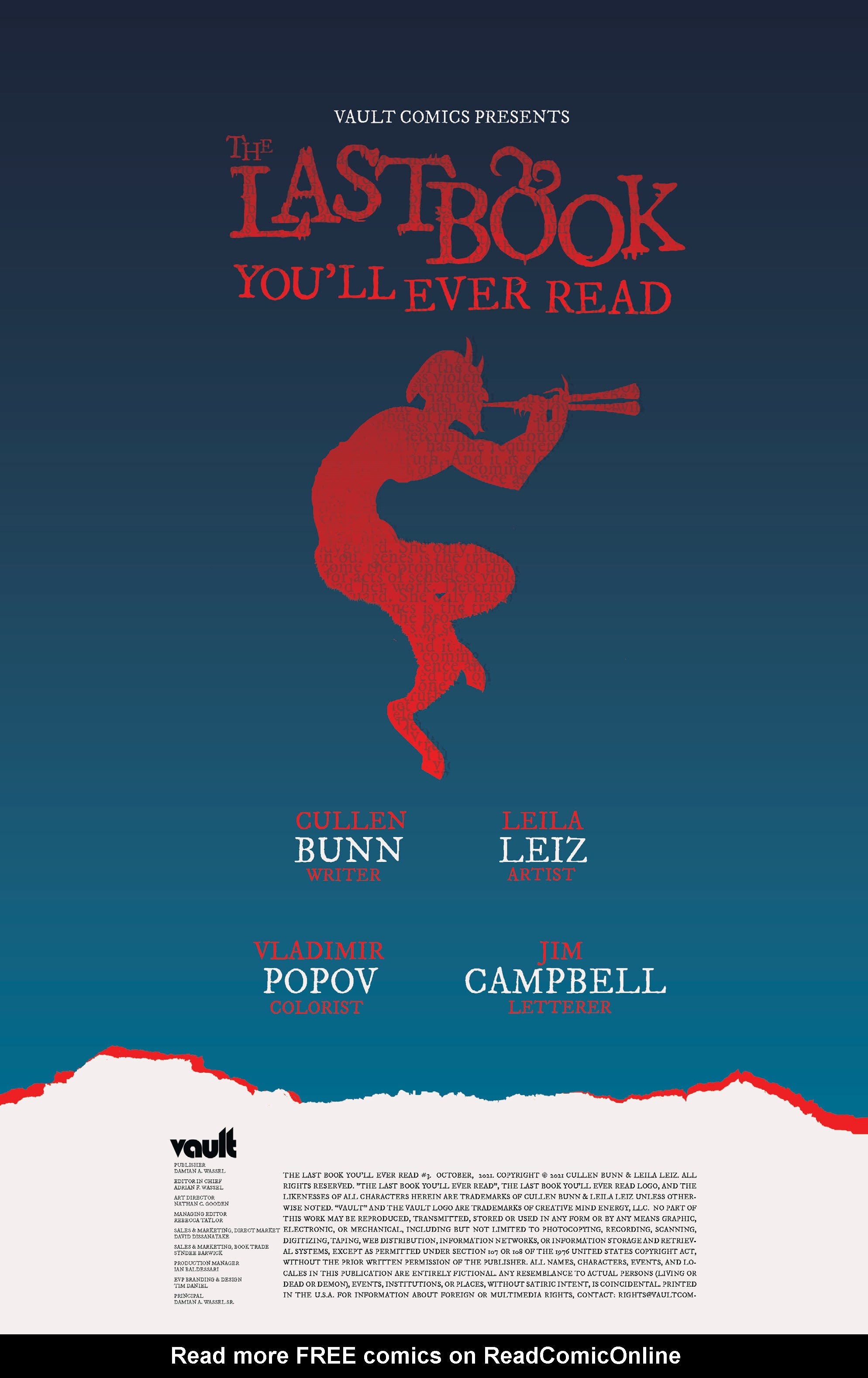 Read online Last Book You'll Ever Read comic -  Issue #3 - 2