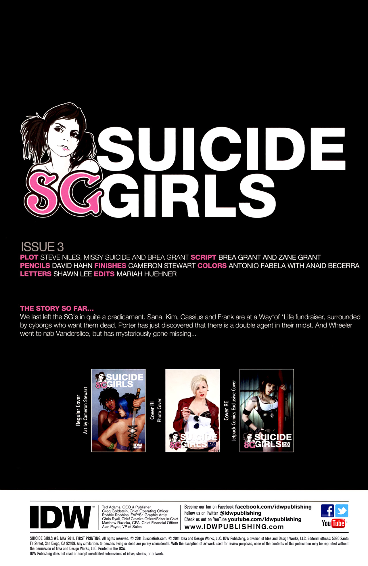 Read online Suicide Girls comic -  Issue #3 - 2