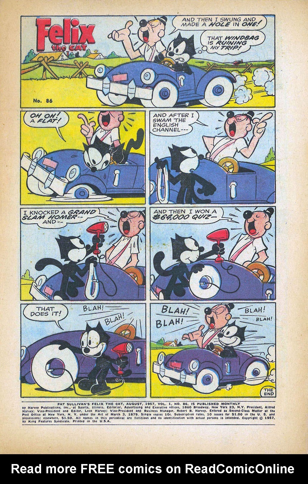 Read online Felix the Cat (1955) comic -  Issue #66 - 3
