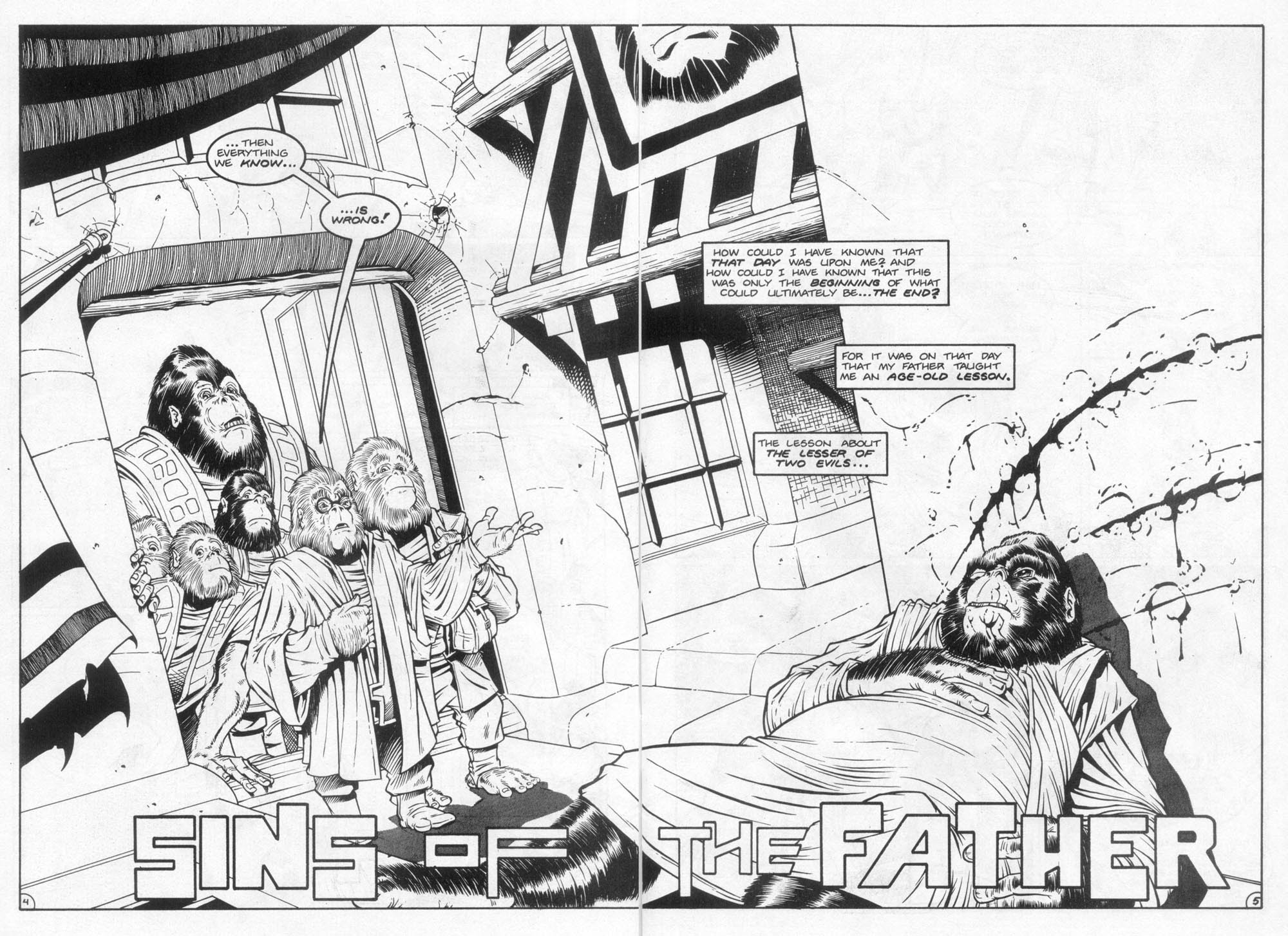 Read online Planet of the Apes: The Sins of the Father comic -  Issue # Full - 6