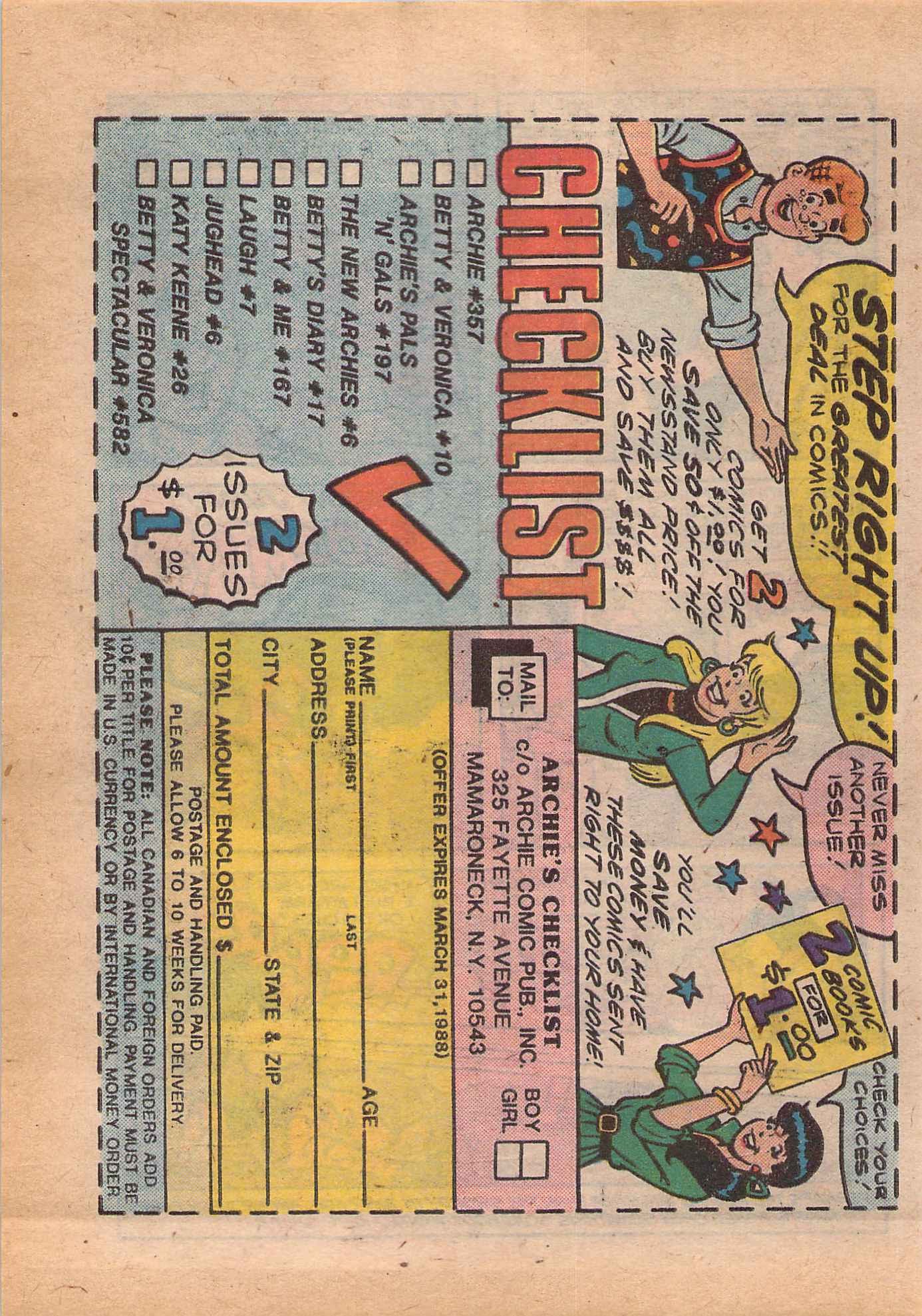 Read online Archie's Double Digest Magazine comic -  Issue #34 - 174