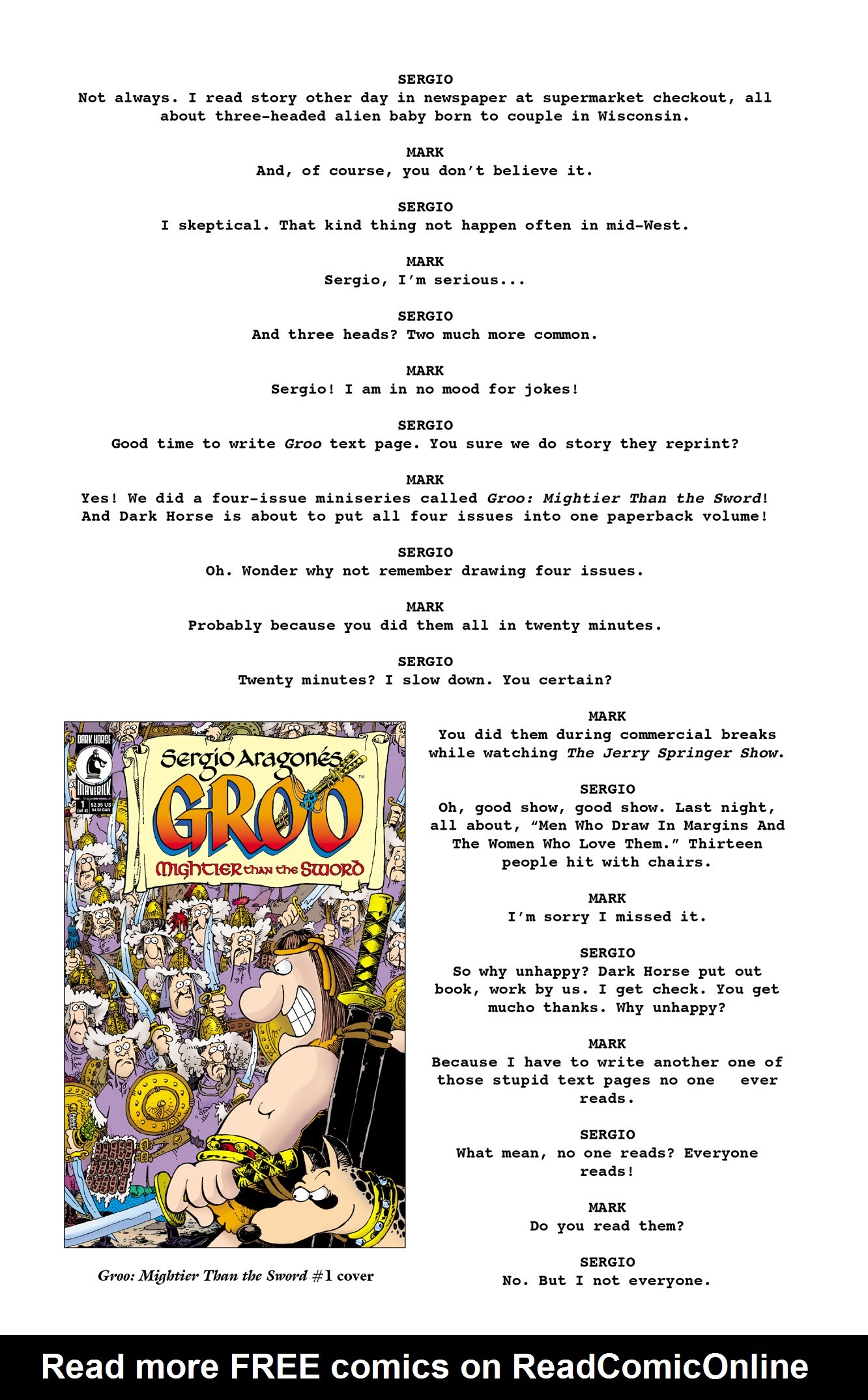Read online Sergio Aragonés' Groo: Mightier Than the Sword comic -  Issue # _TPB - 109