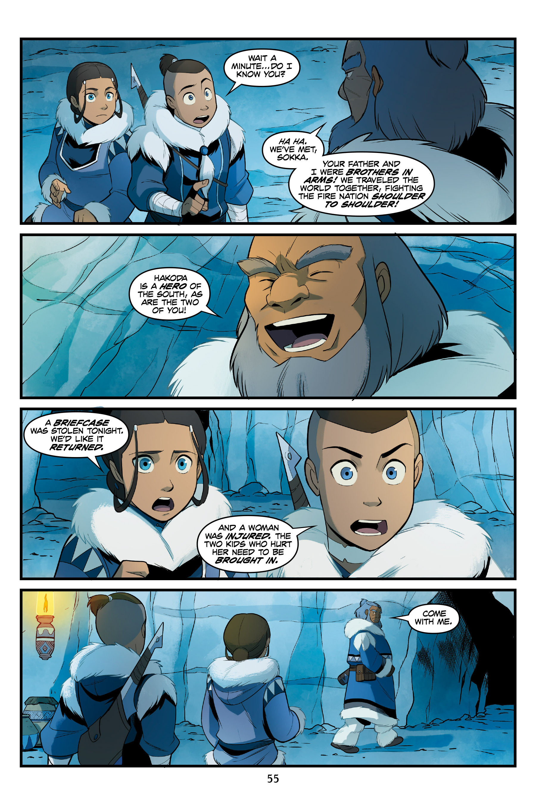 Read online Nickelodeon Avatar: The Last Airbender - North and South comic -  Issue #1 - 55