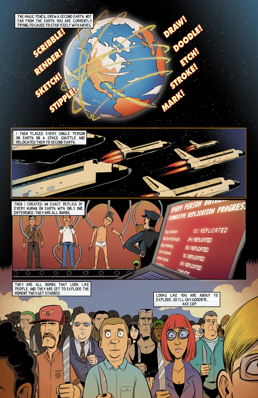 Read online Axe Cop: President of the World comic -  Issue #3 - 18