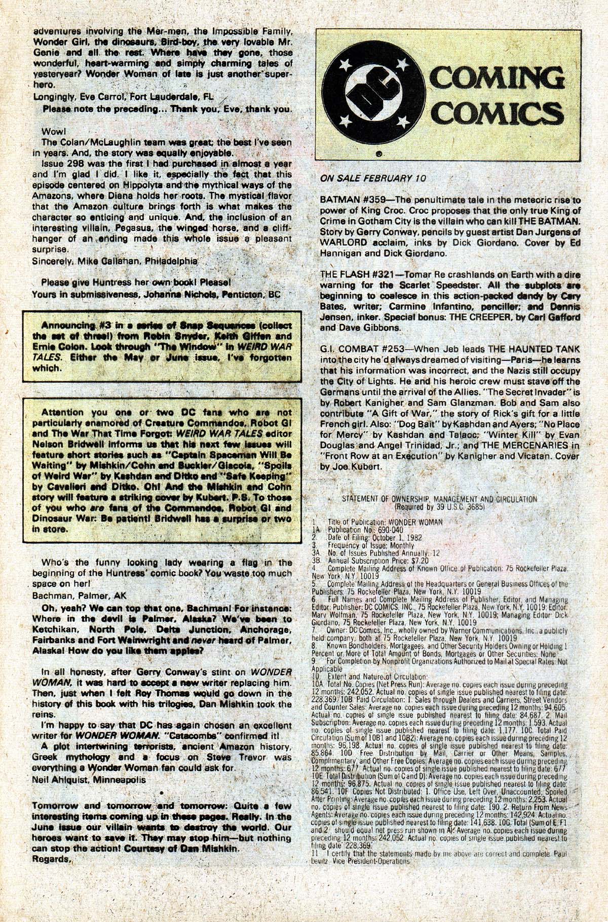 Read online Wonder Woman (1942) comic -  Issue #303 - 21